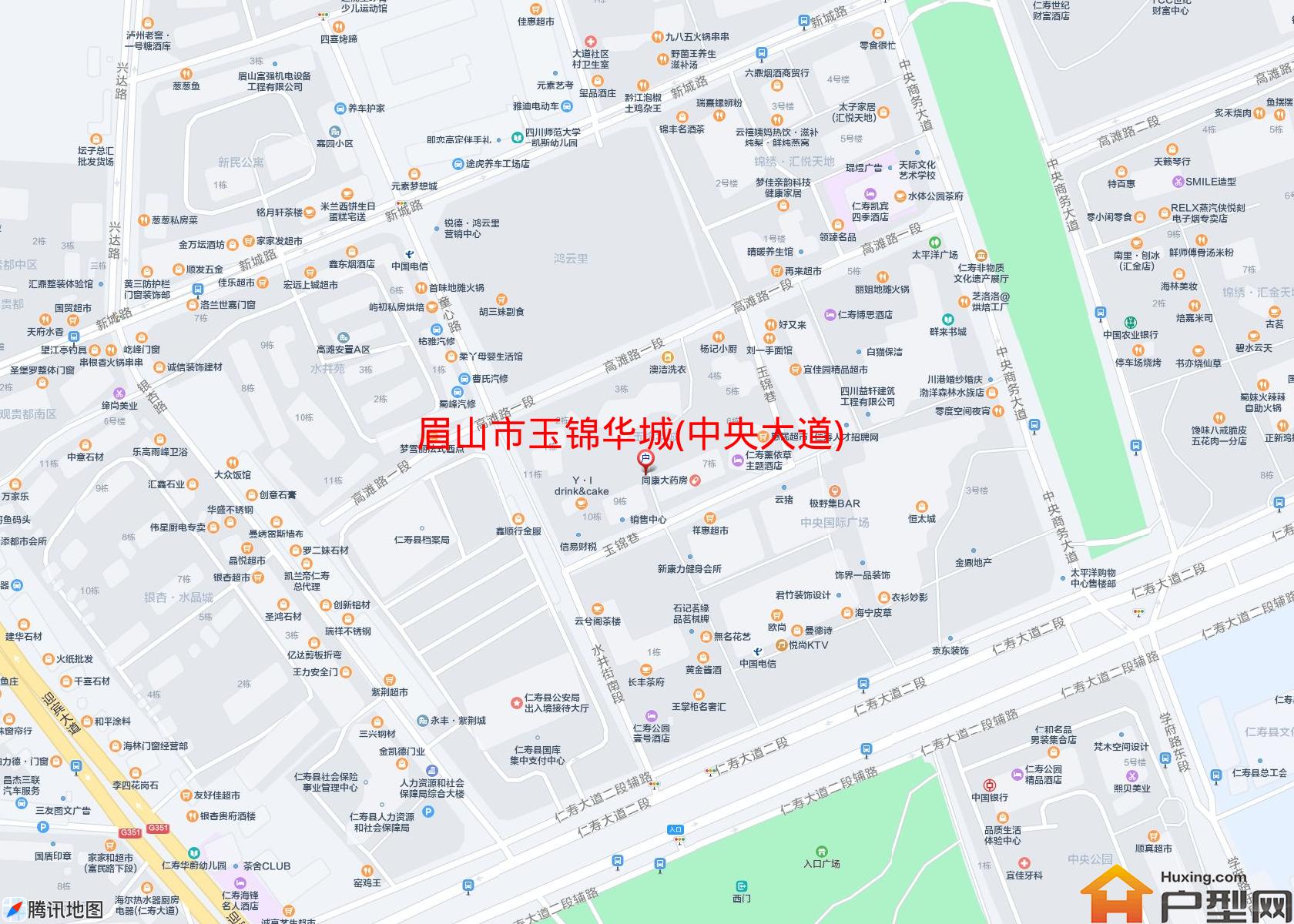 玉锦华城(中央大道)小区 - 户型网