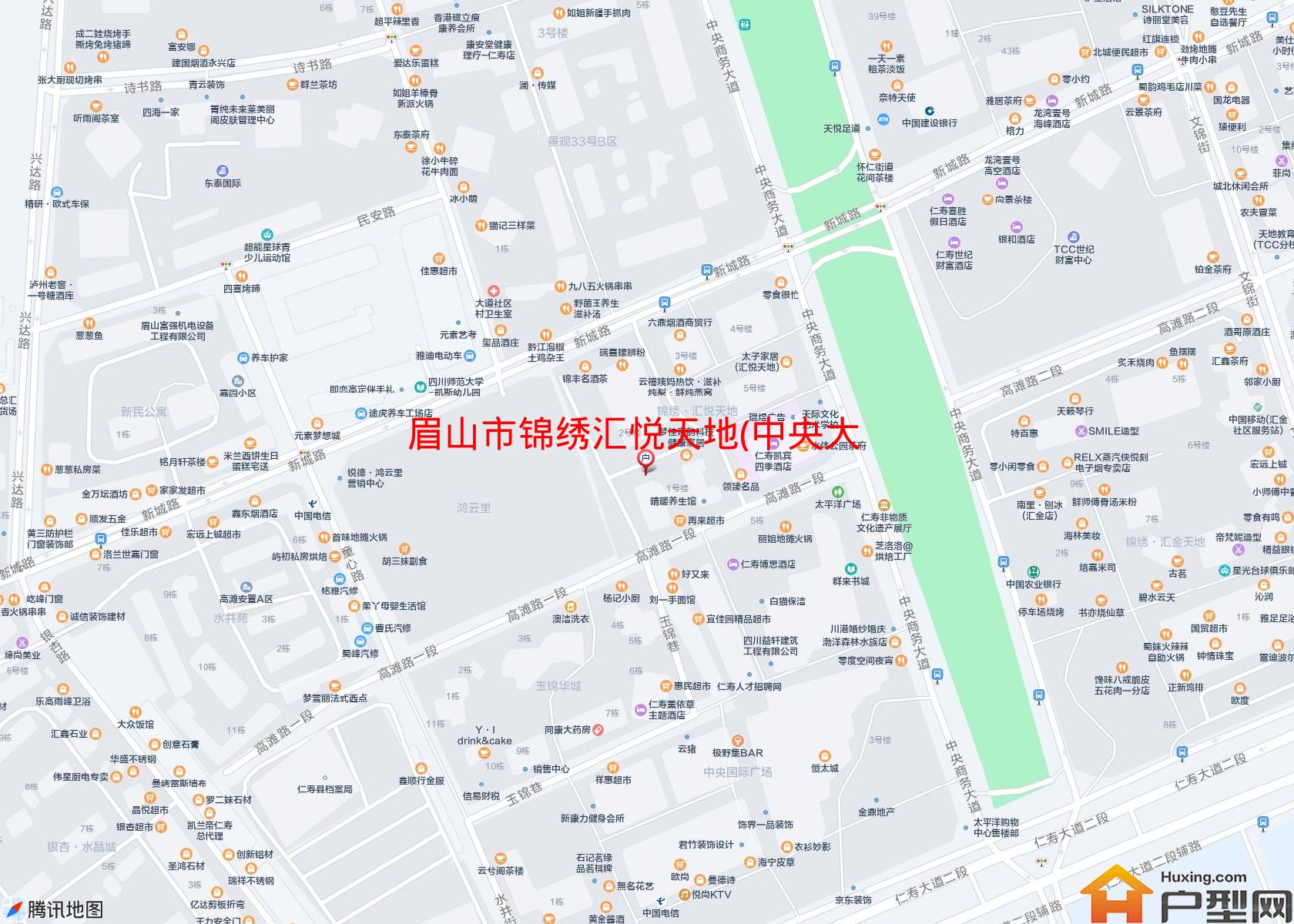 锦绣汇悦天地(中央大道)小区 - 户型网