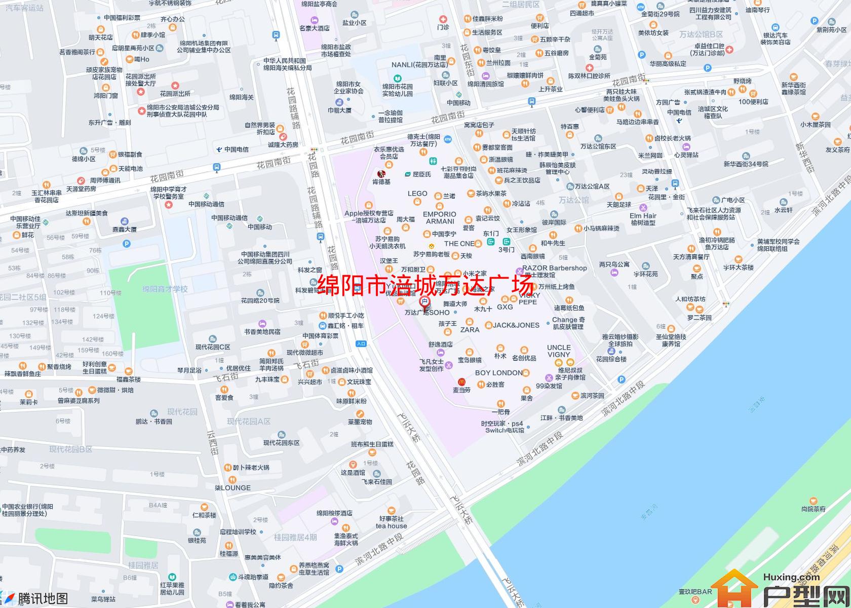 涪城万达广场小区 - 户型网