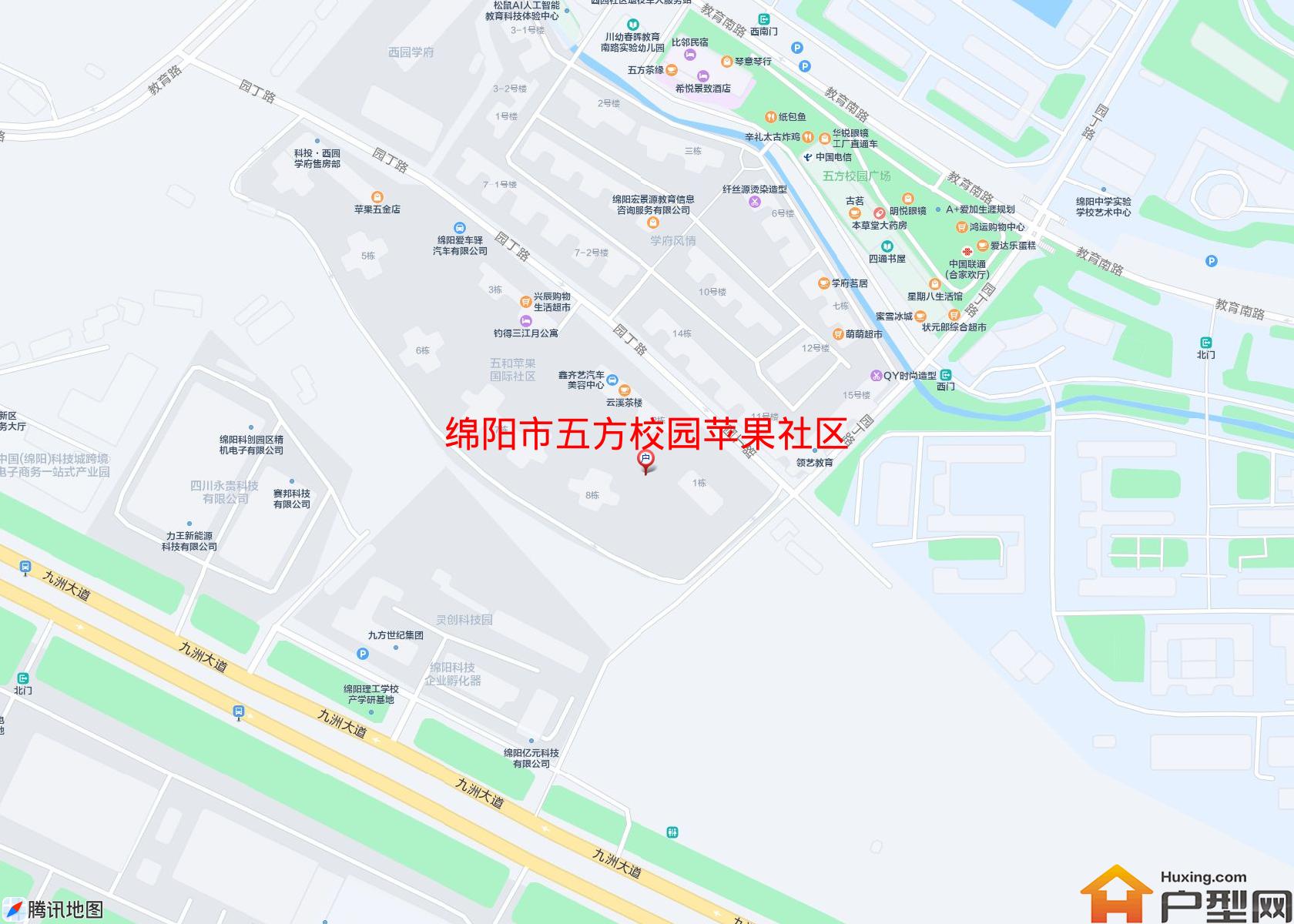 五方校园苹果社区小区 - 户型网