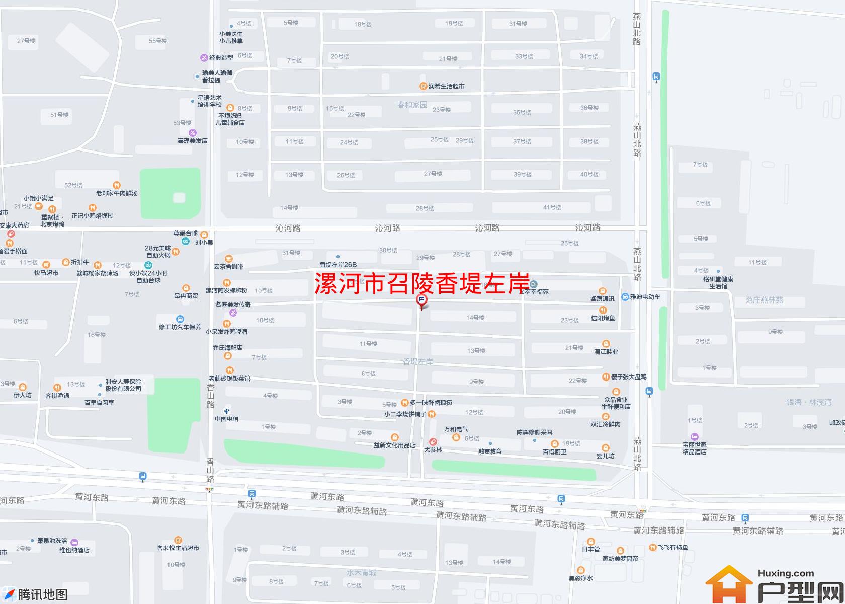 召陵香堤左岸小区 - 户型网