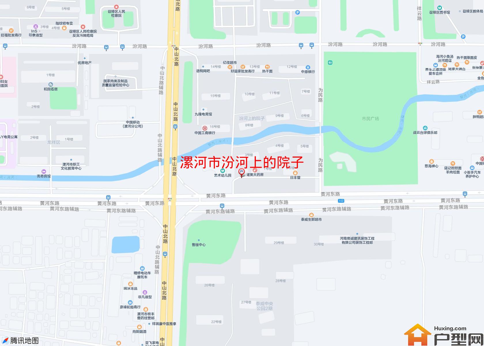汾河上的院子小区 - 户型网