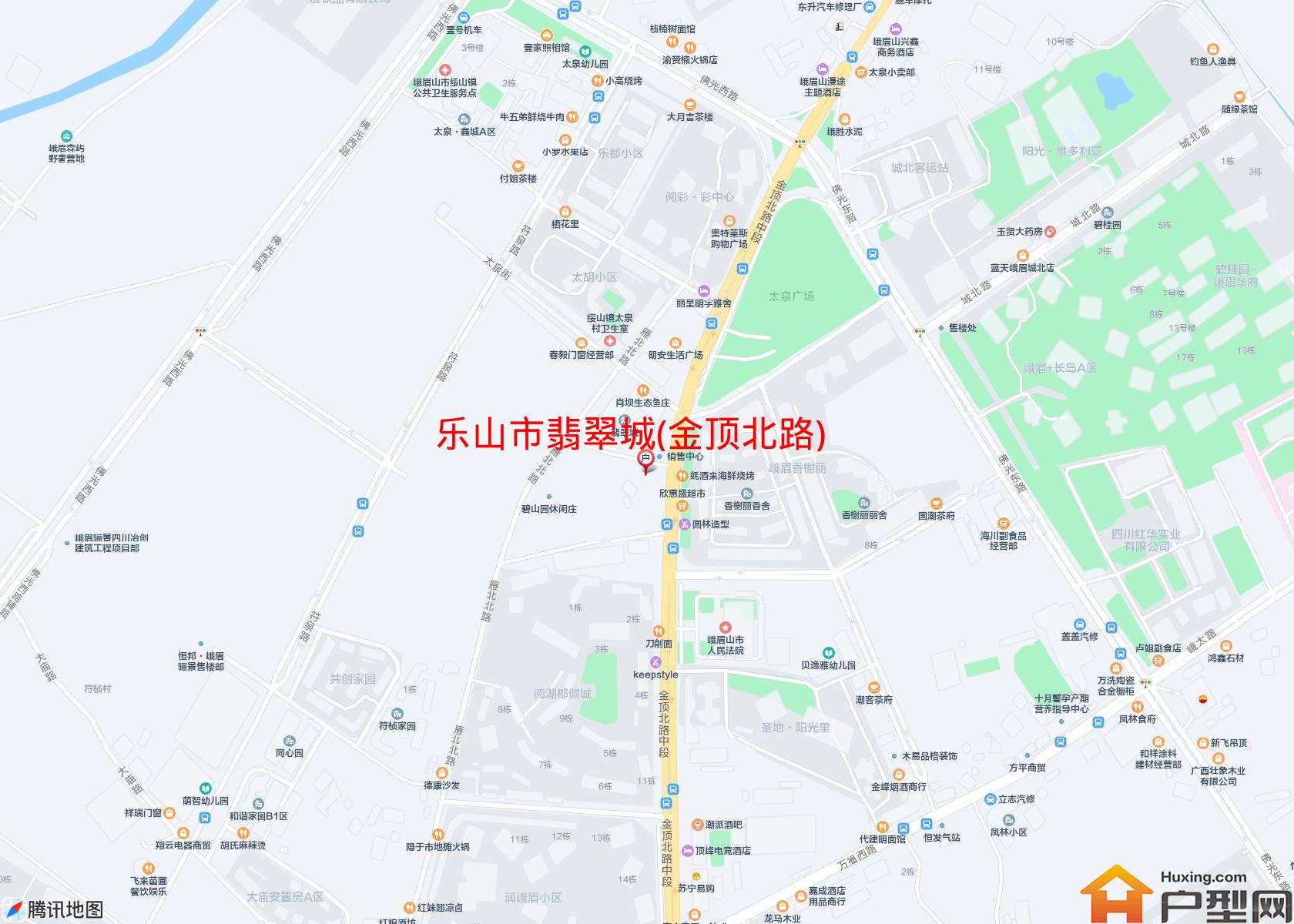 翡翠城(金顶北路)小区 - 户型网
