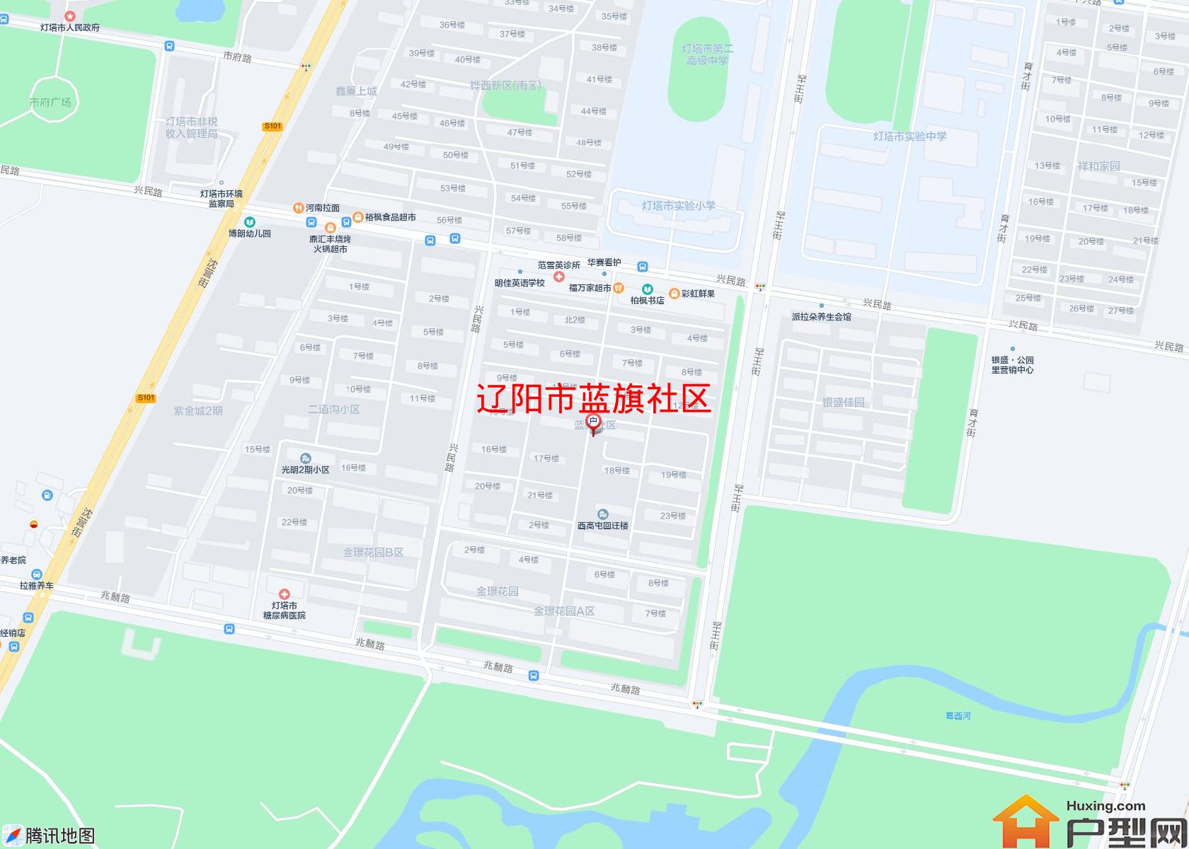 蓝旗社区小区 - 户型网