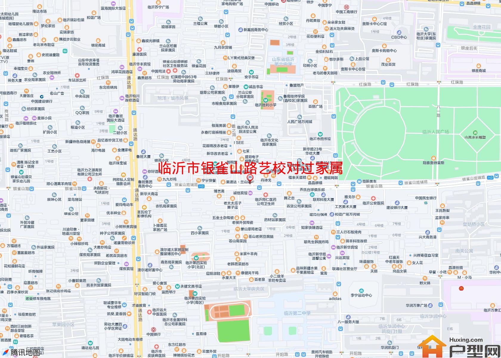 银雀山路艺校对过家属小区 - 户型网