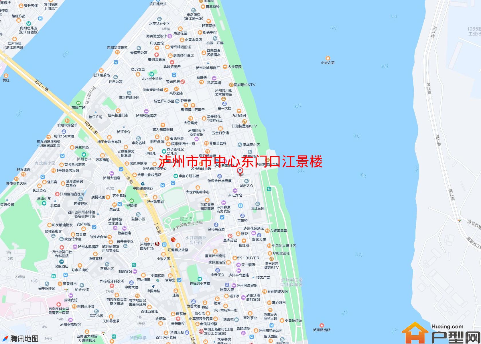 市中心东门口江景楼小区 - 户型网