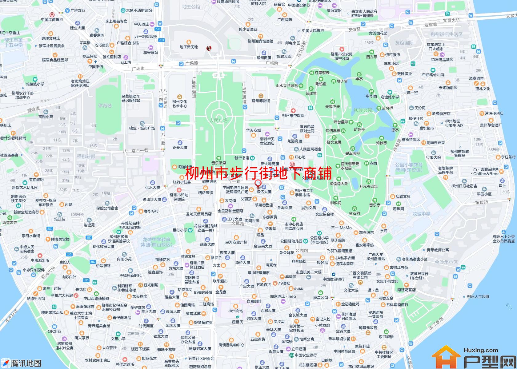 步行街地下商铺小区 - 户型网