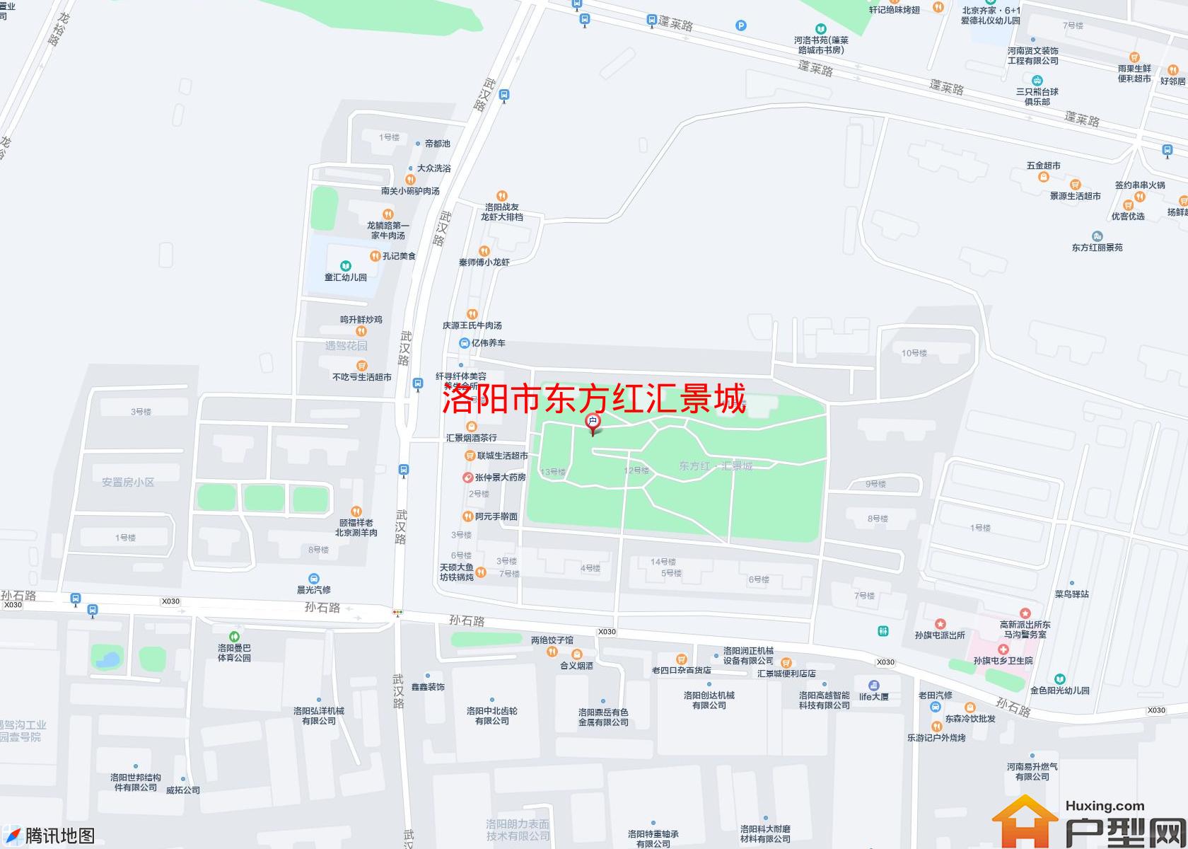 东方红汇景城小区 - 户型网