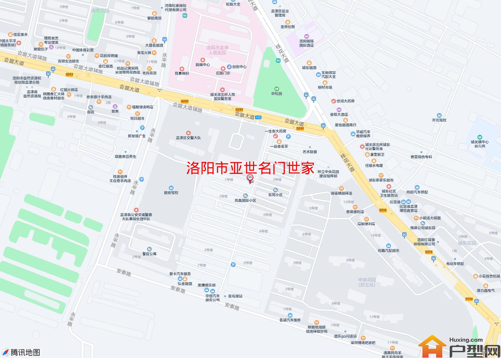 亚世名门世家小区 - 户型网