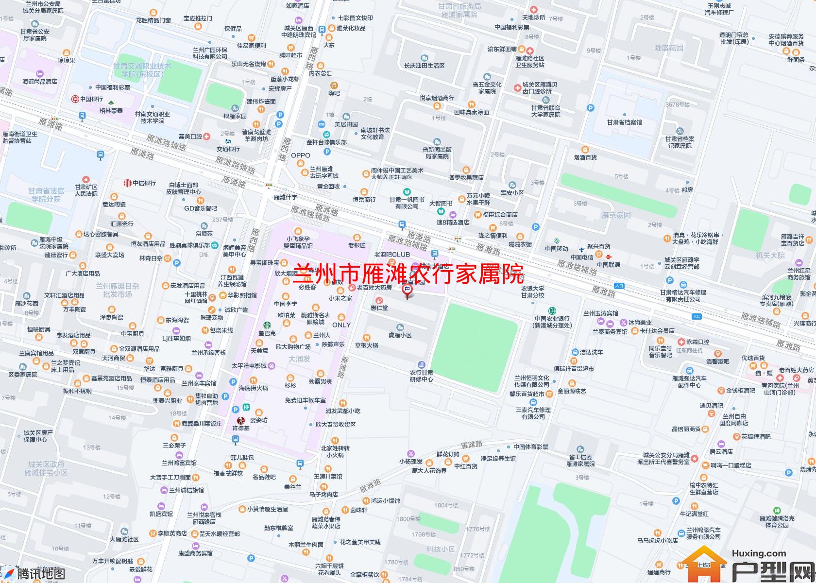 雁滩农行家属院小区 - 户型网