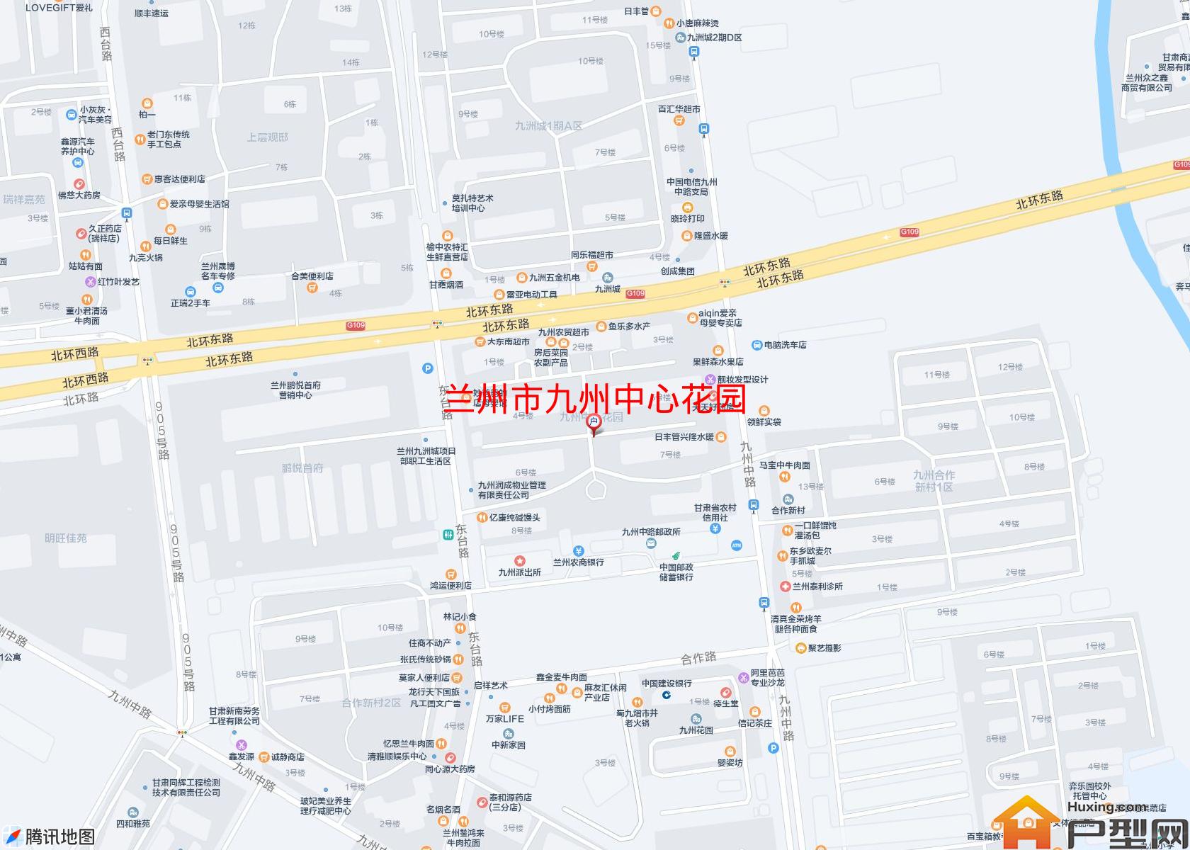 九州中心花园小区 - 户型网