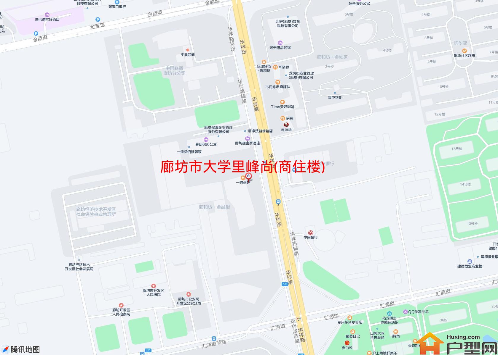 大学里峰尚(商住楼)小区 - 户型网