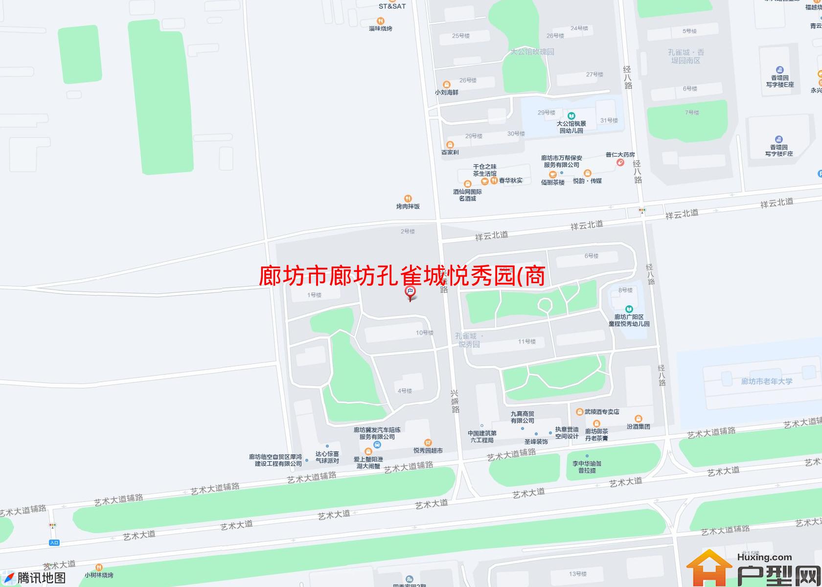 廊坊孔雀城悦秀园(商住楼)小区 - 户型网