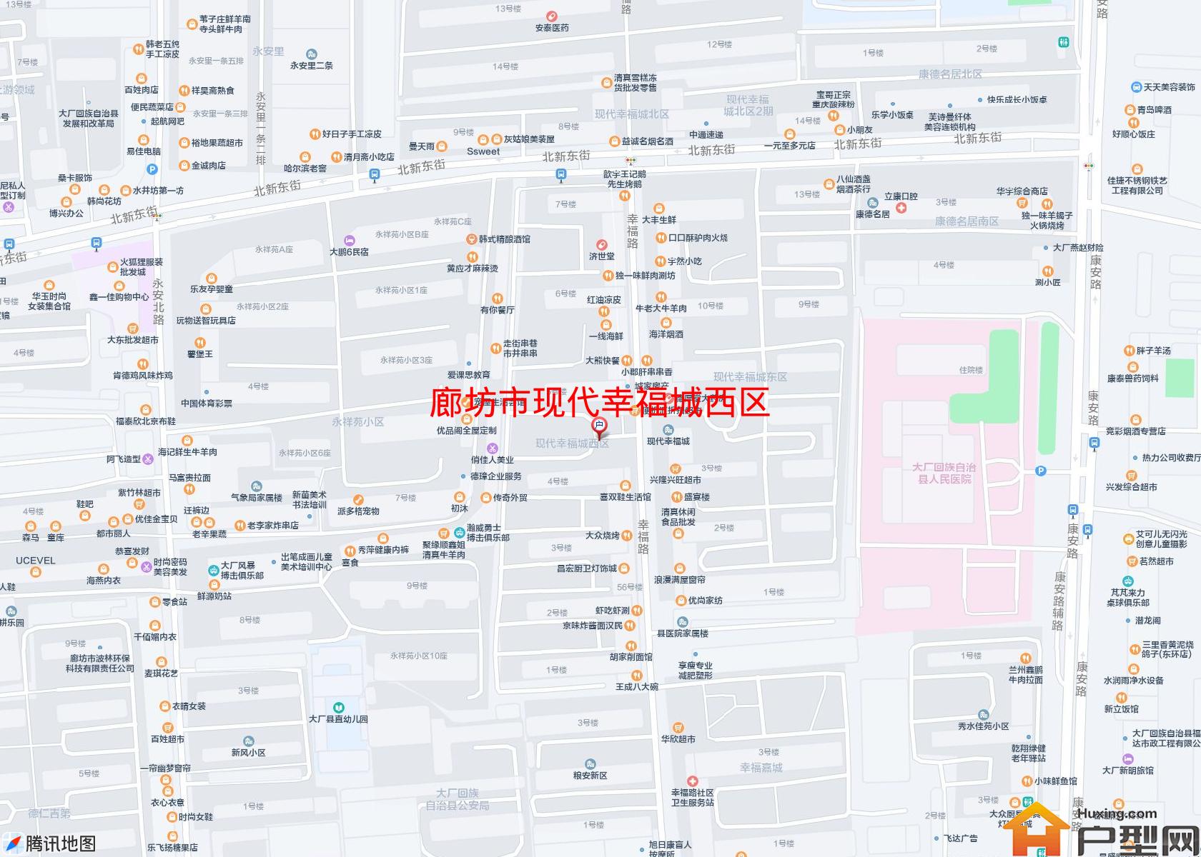 现代幸福城西区小区 - 户型网