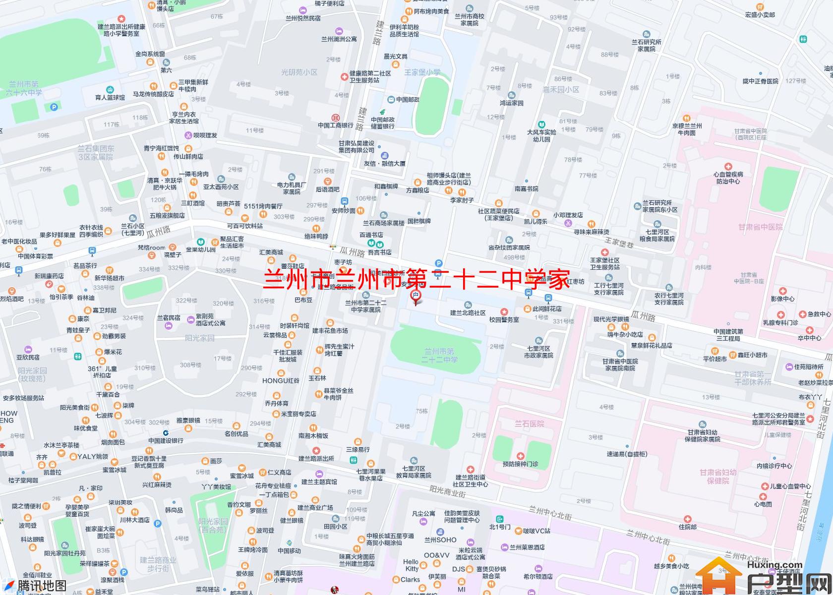 兰州市第二十二中学家属院小区 - 户型网