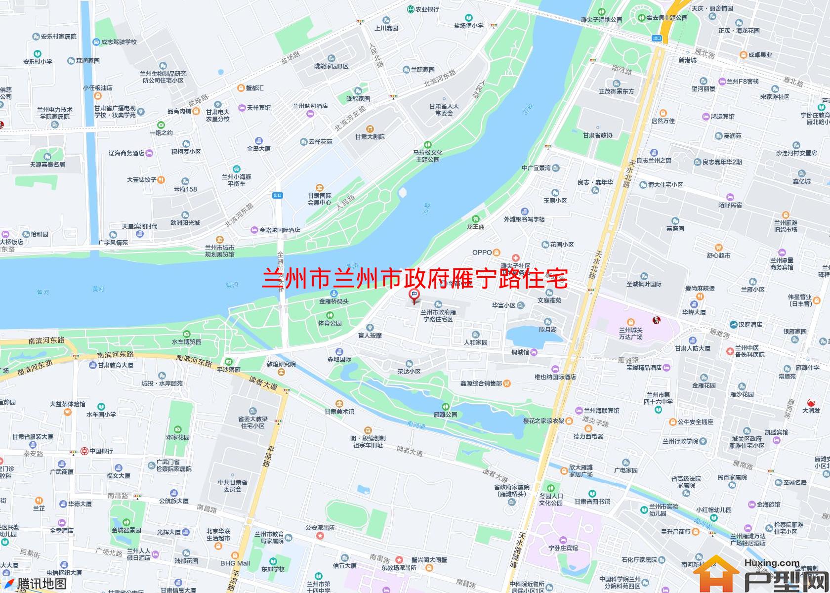 兰州市政府雁宁路住宅区小区 - 户型网