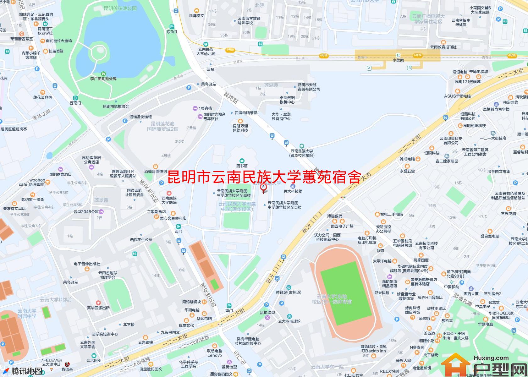 云南民族大学蕙苑宿舍楼小区 - 户型网