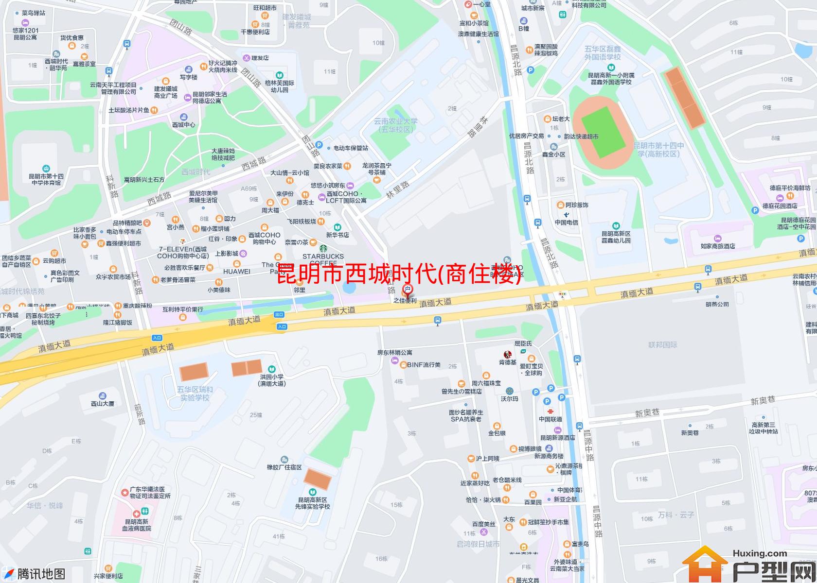 西城时代(商住楼)小区 - 户型网