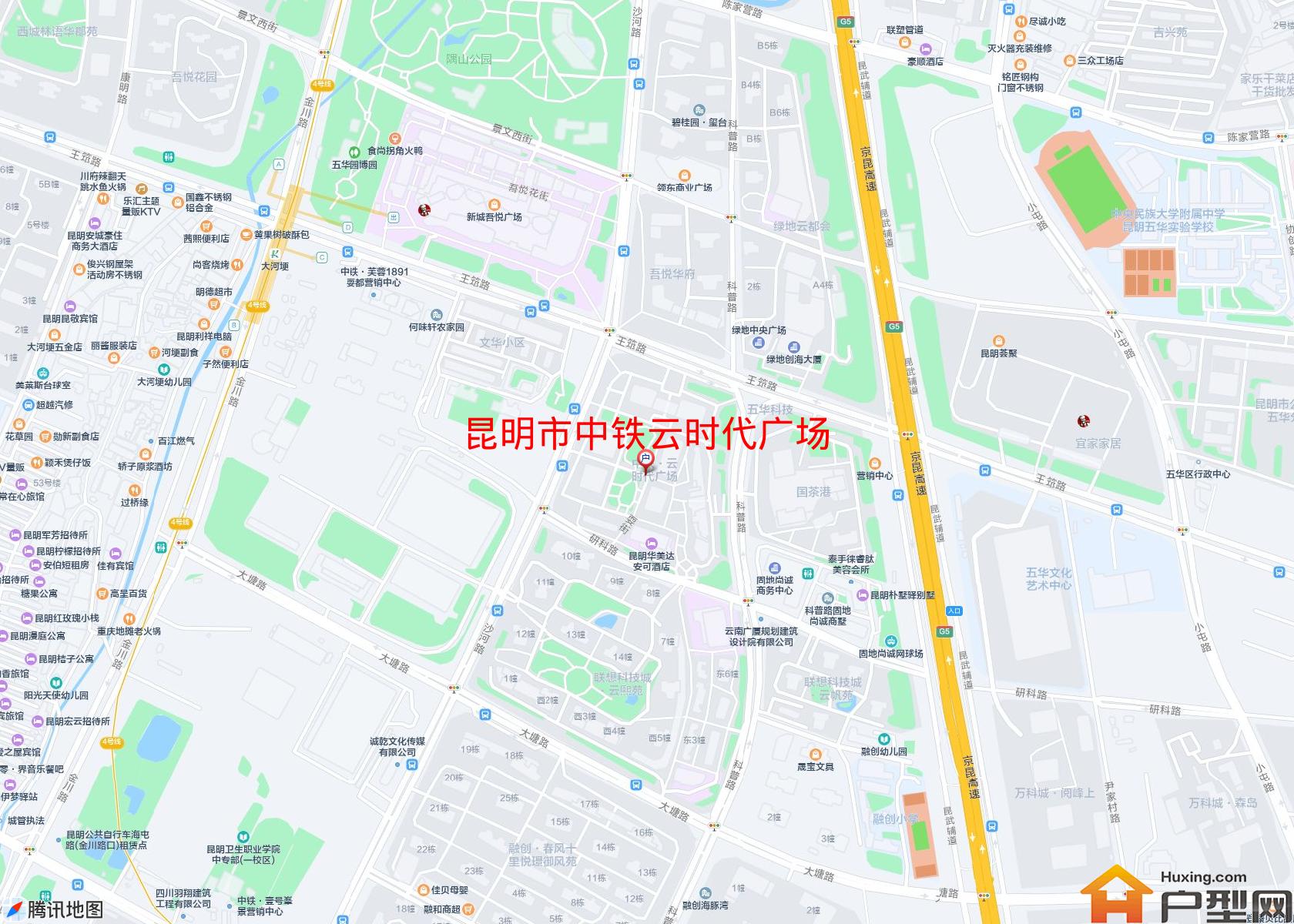 中铁云时代广场小区 - 户型网
