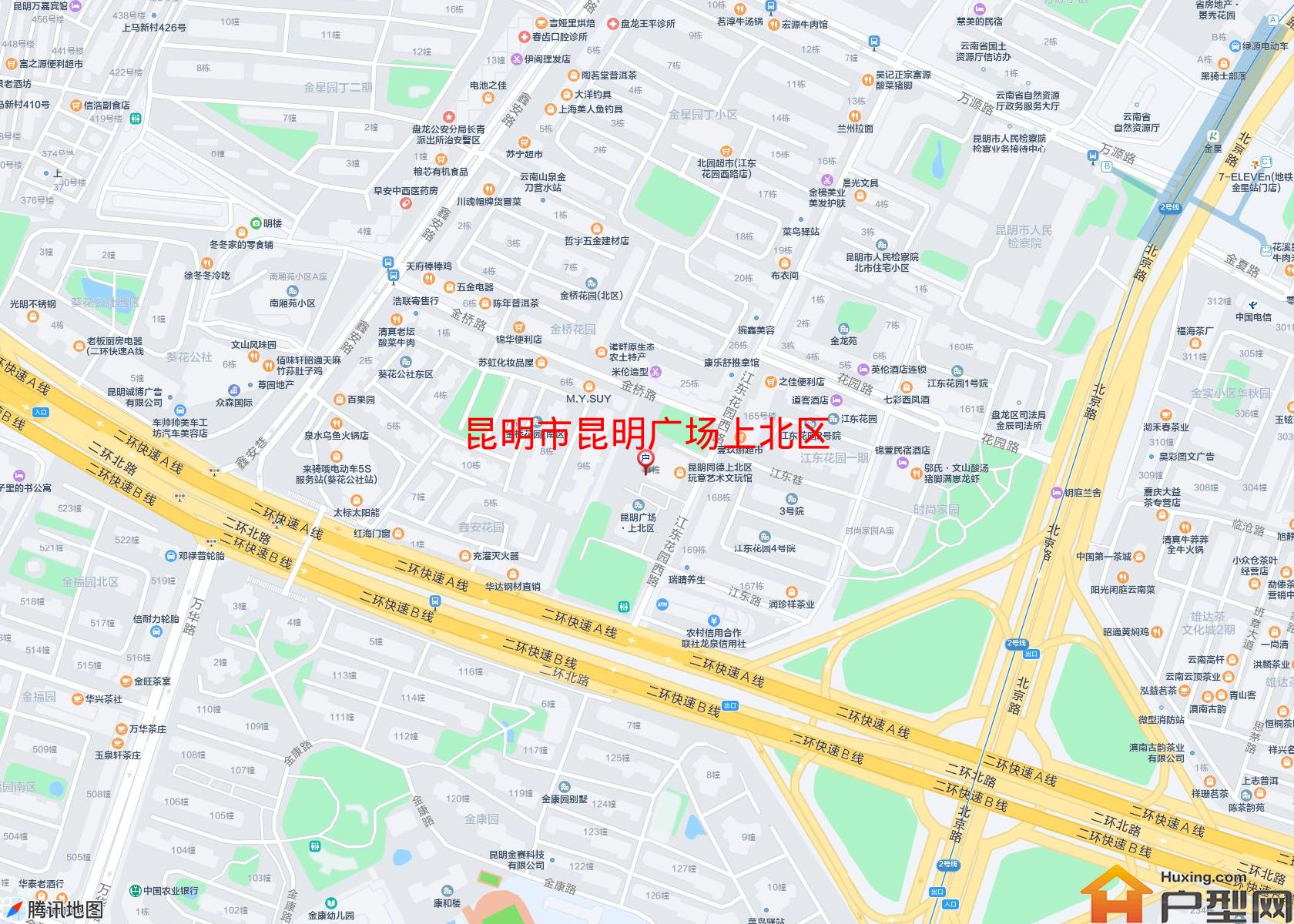 昆明广场上北区小区 - 户型网