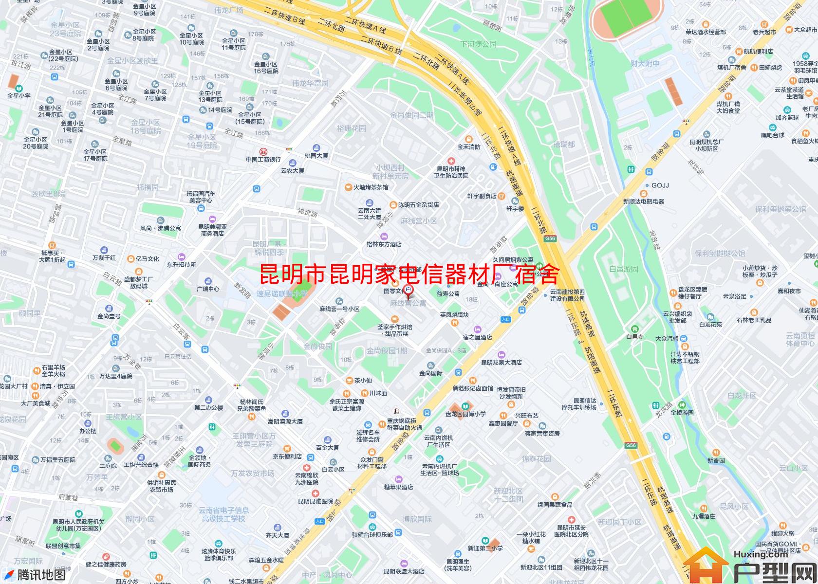 昆明家电信器材厂宿舍小区 - 户型网