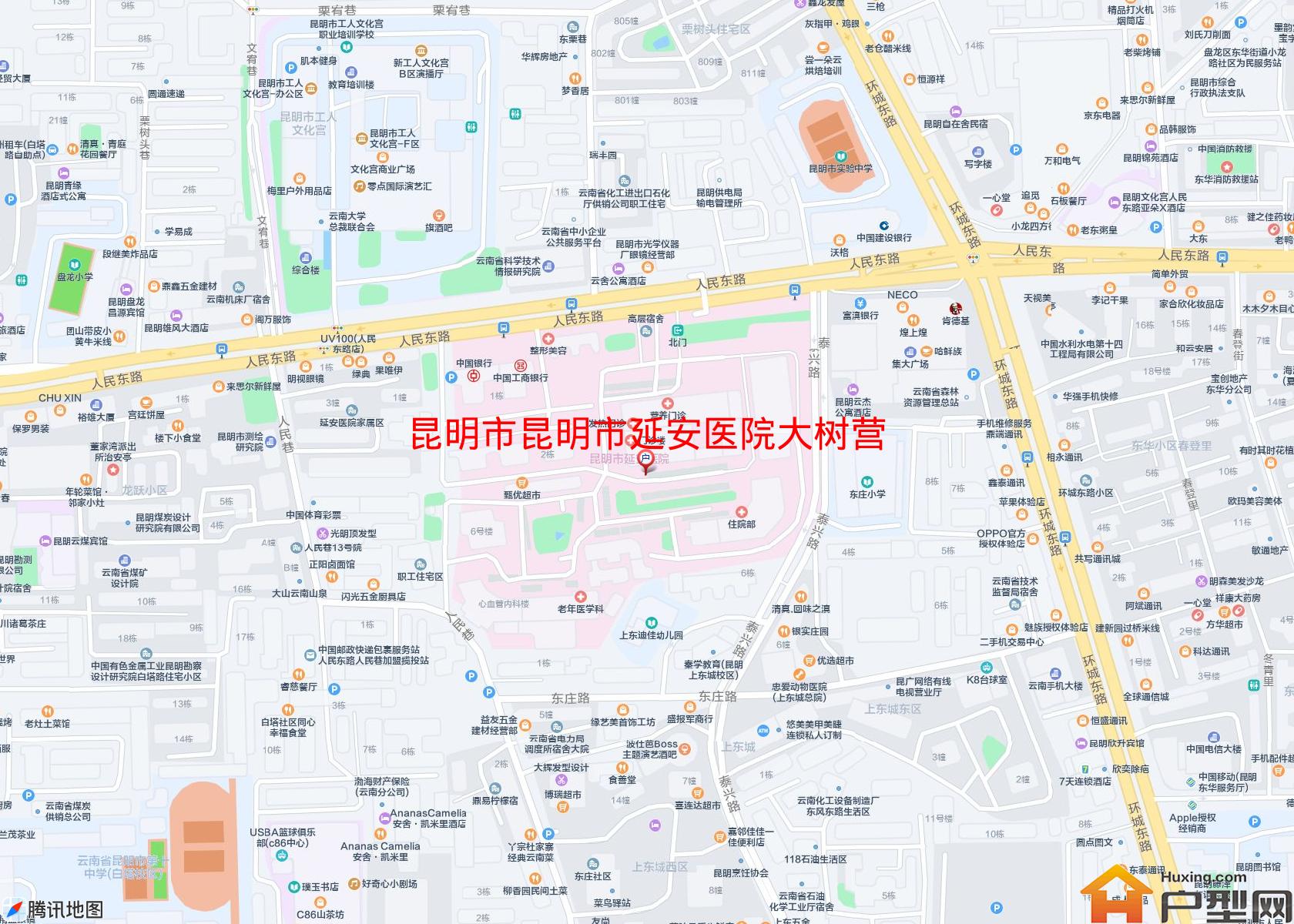 昆明市延安医院大树营宿舍区小区 - 户型网