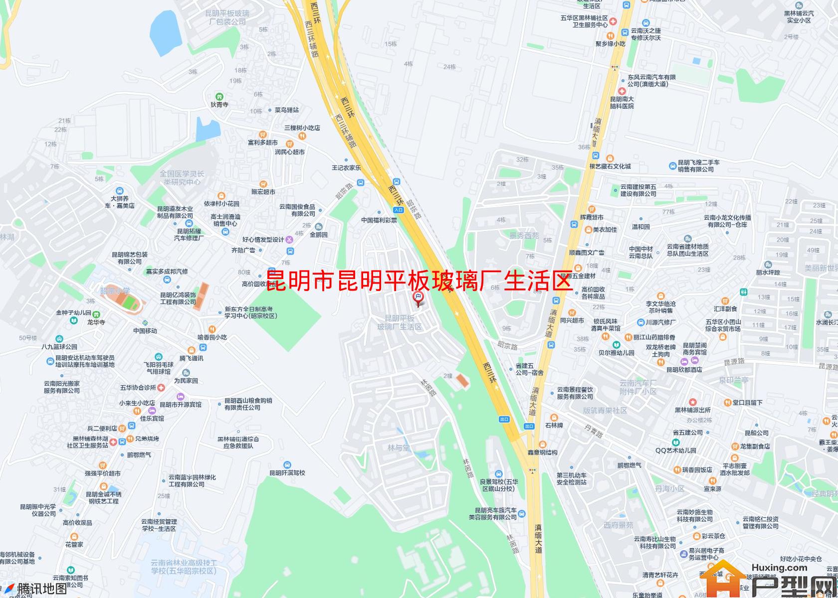 昆明平板玻璃厂生活区小区 - 户型网