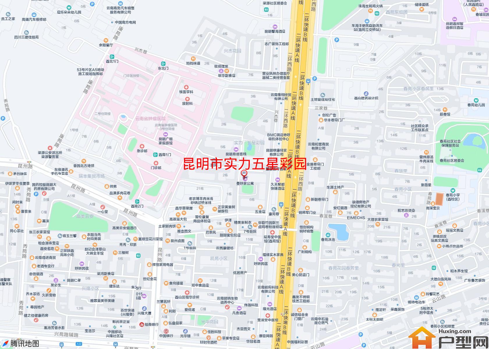 实力五星彩园小区 - 户型网