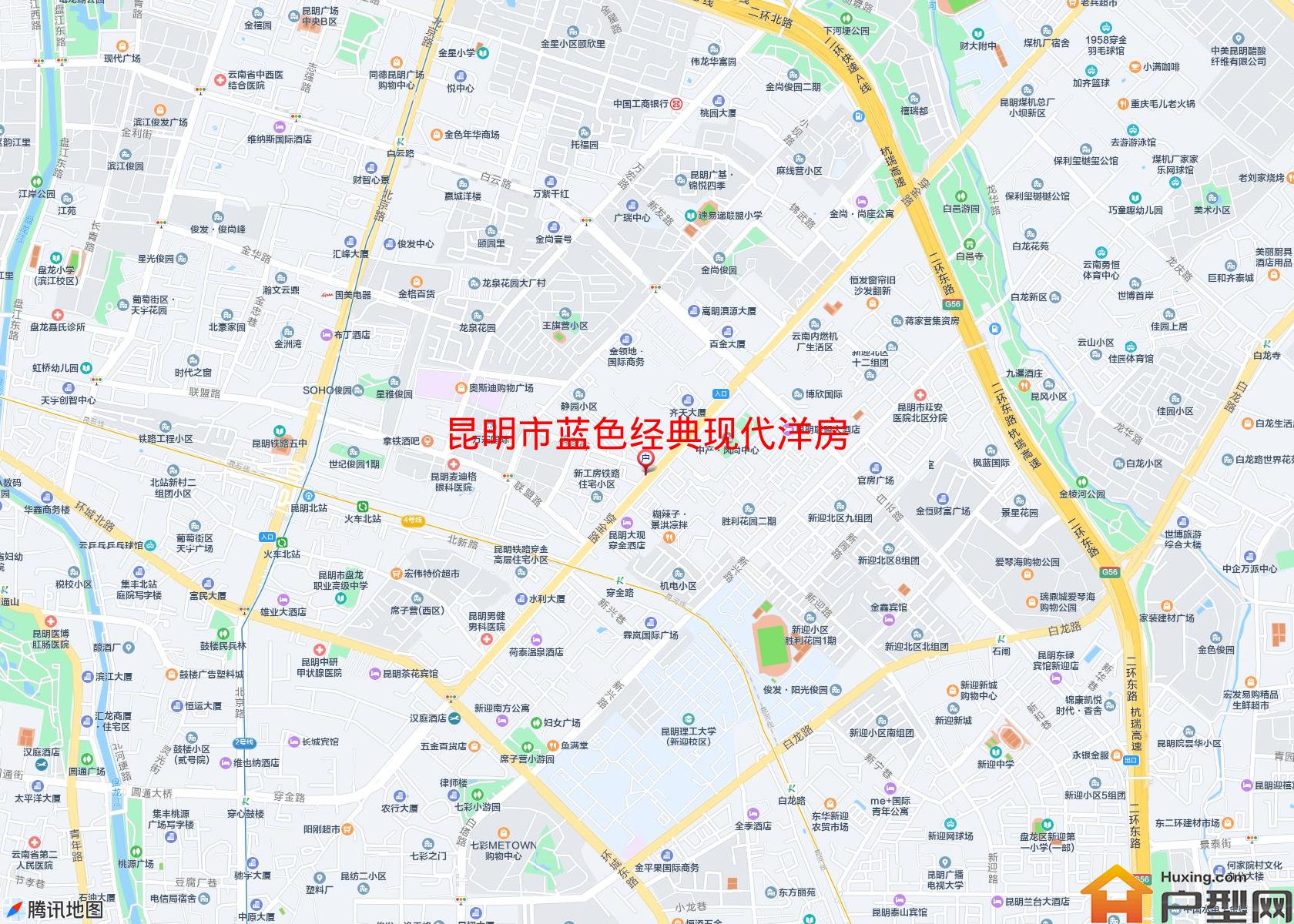 蓝色经典现代洋房小区 - 户型网