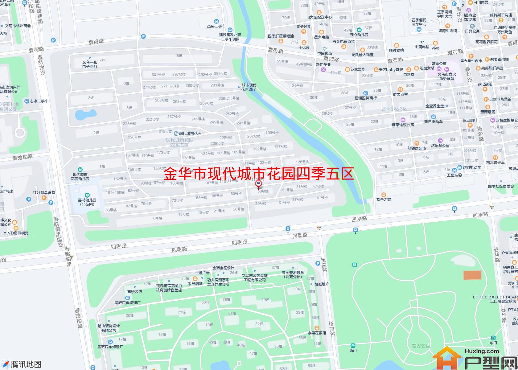 现代城市花园四季五区小区 - 户型网