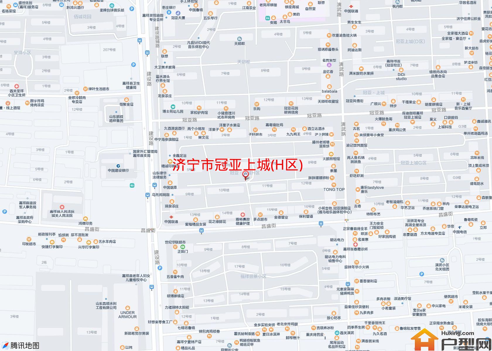冠亚上城(H区)小区 - 户型网
