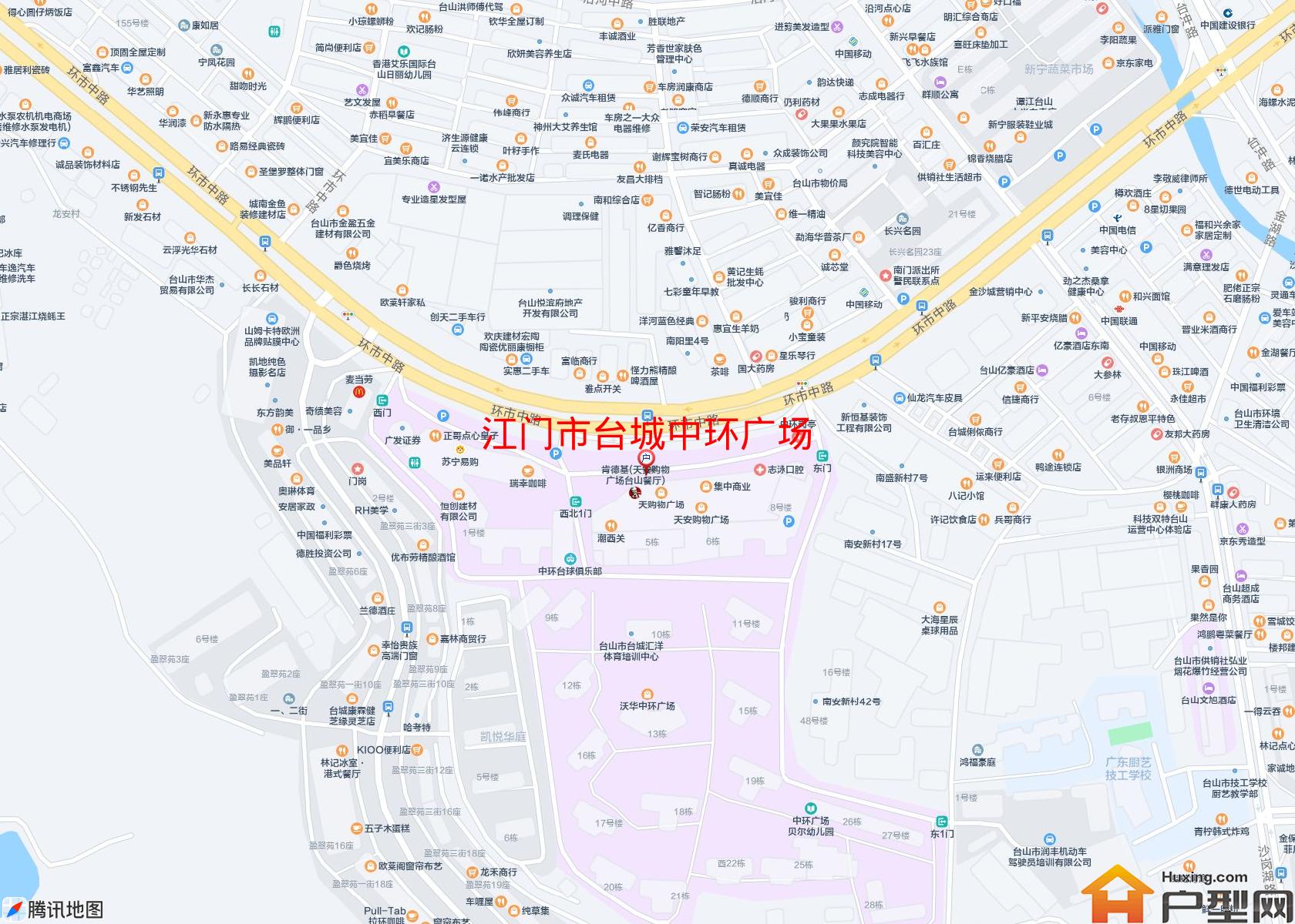 台城中环广场小区 - 户型网