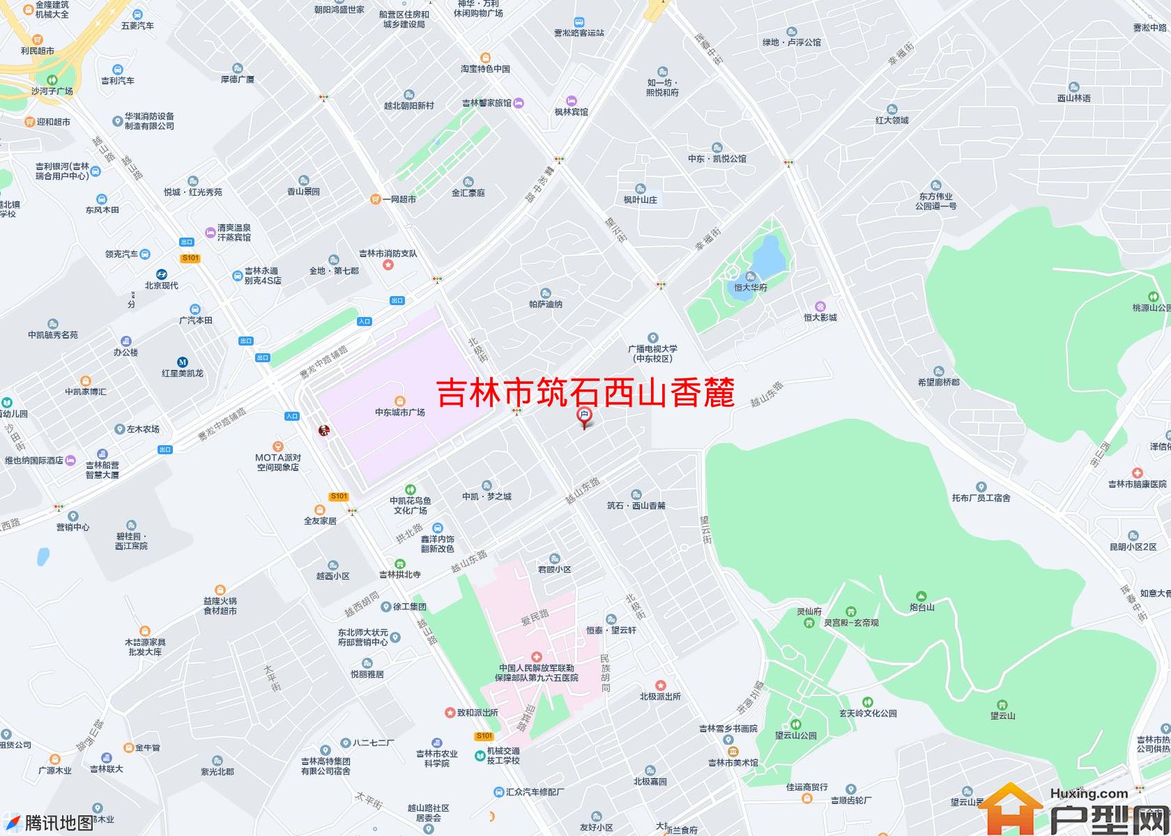 筑石西山香麓小区 - 户型网