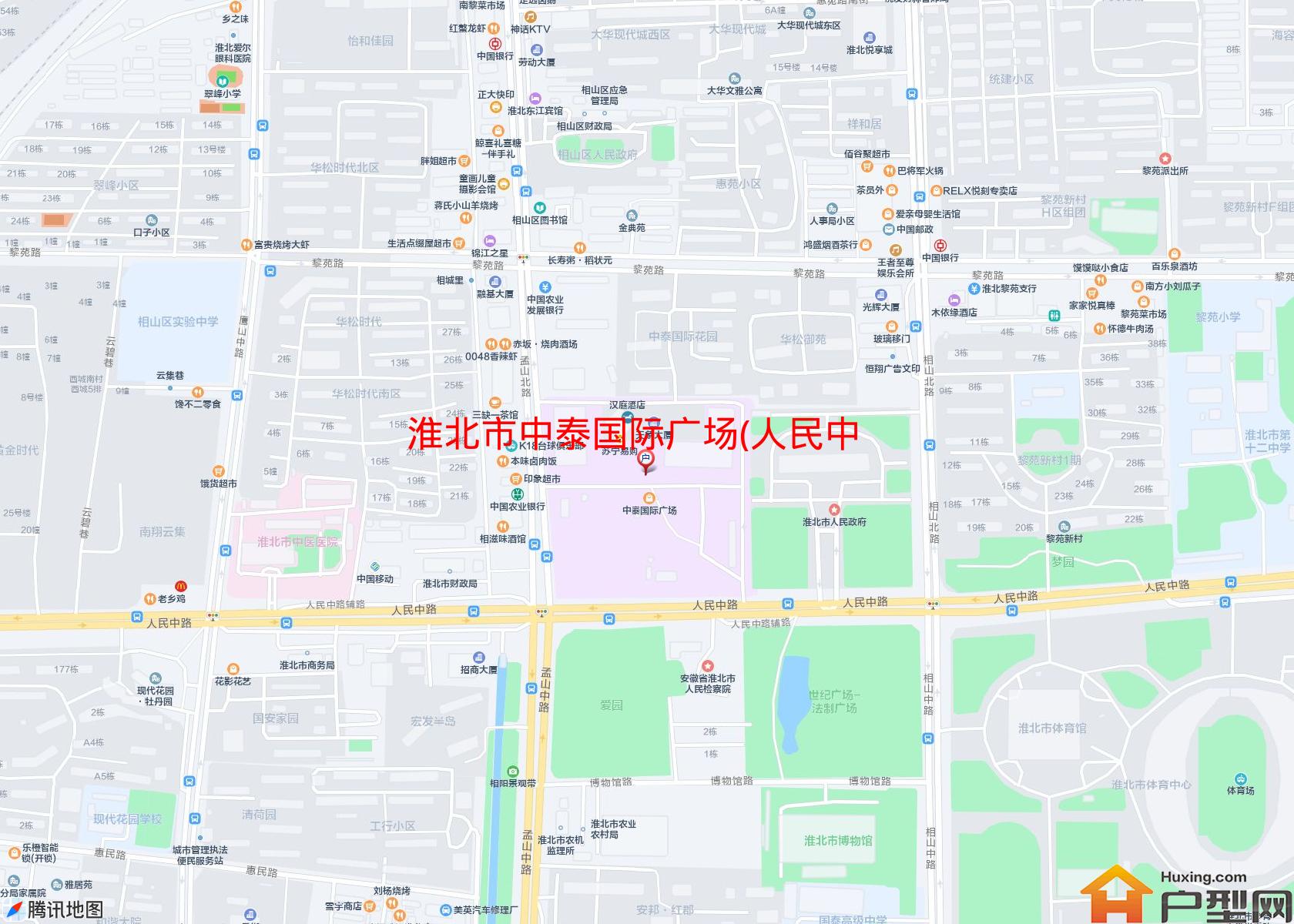 中泰国际广场(人民中路202号)小区 - 户型网