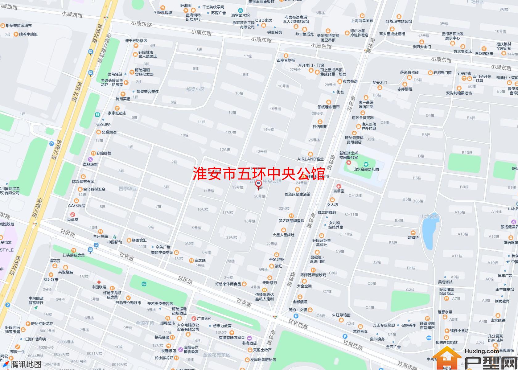 五环中央公馆小区 - 户型网