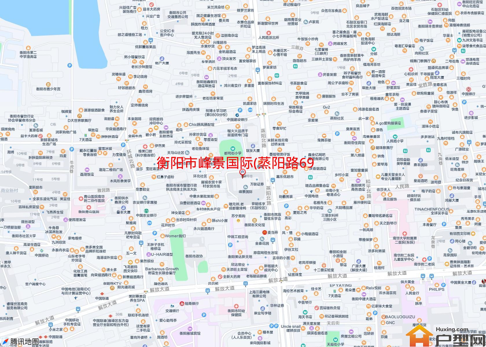峰景国际(蒸阳路69号)小区 - 户型网