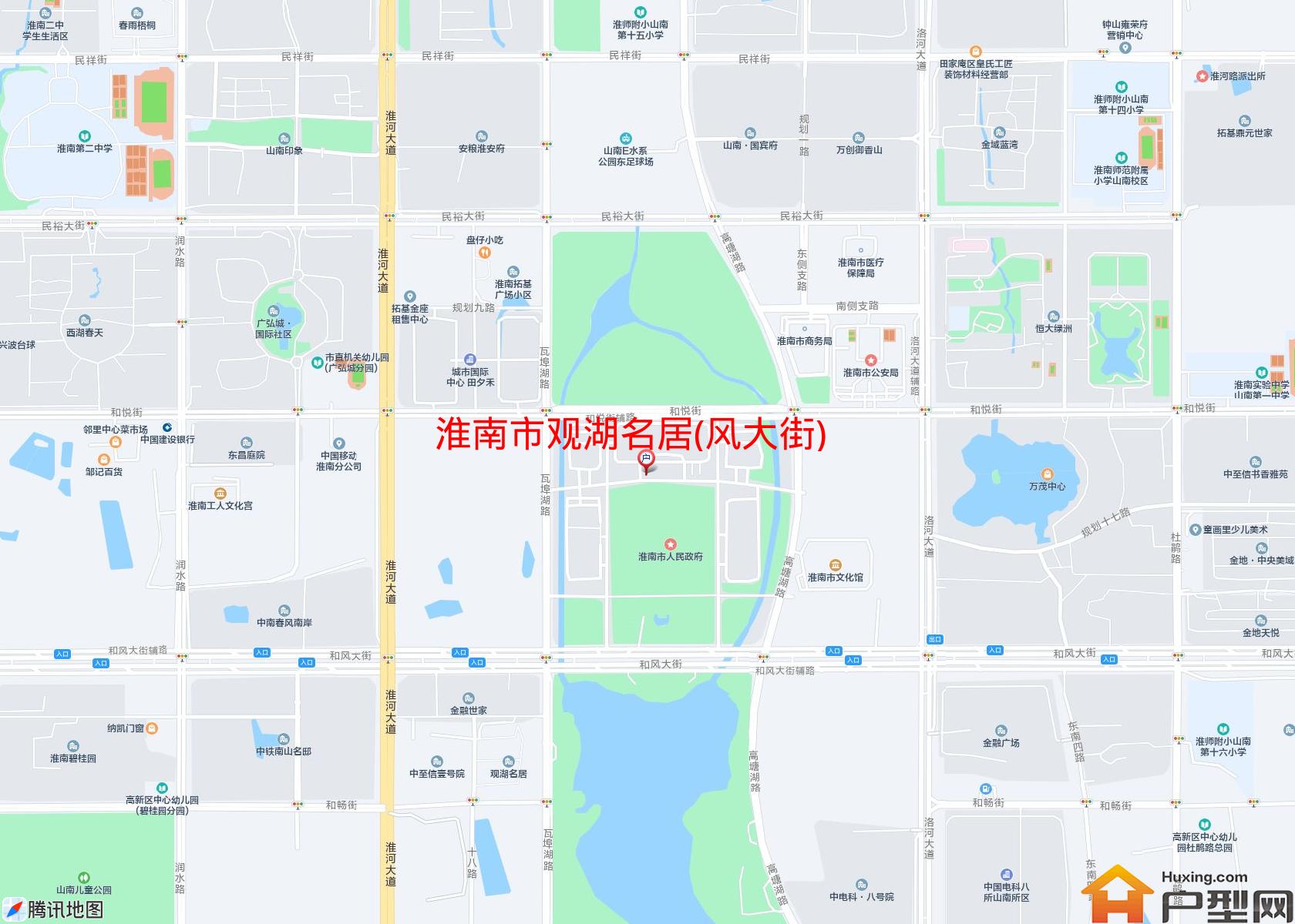观湖名居(风大街)小区 - 户型网