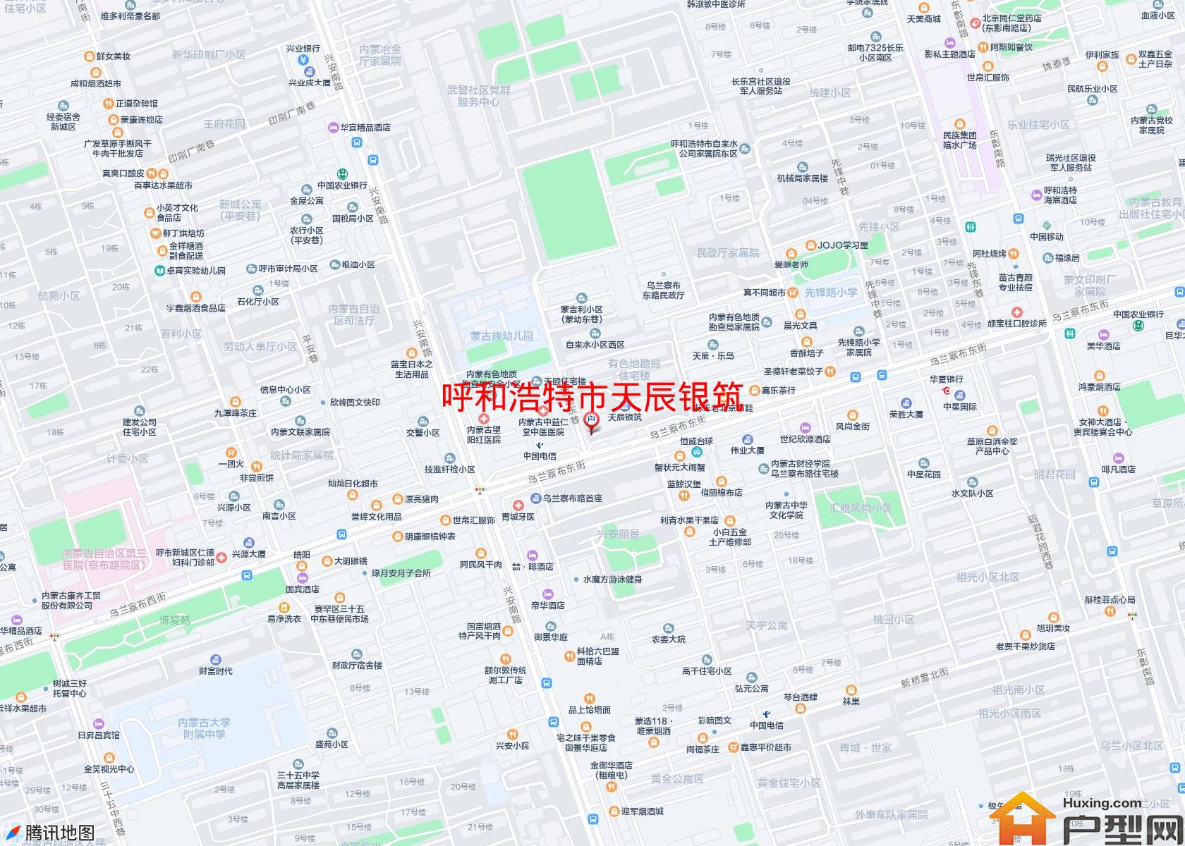 天辰银筑小区 - 户型网