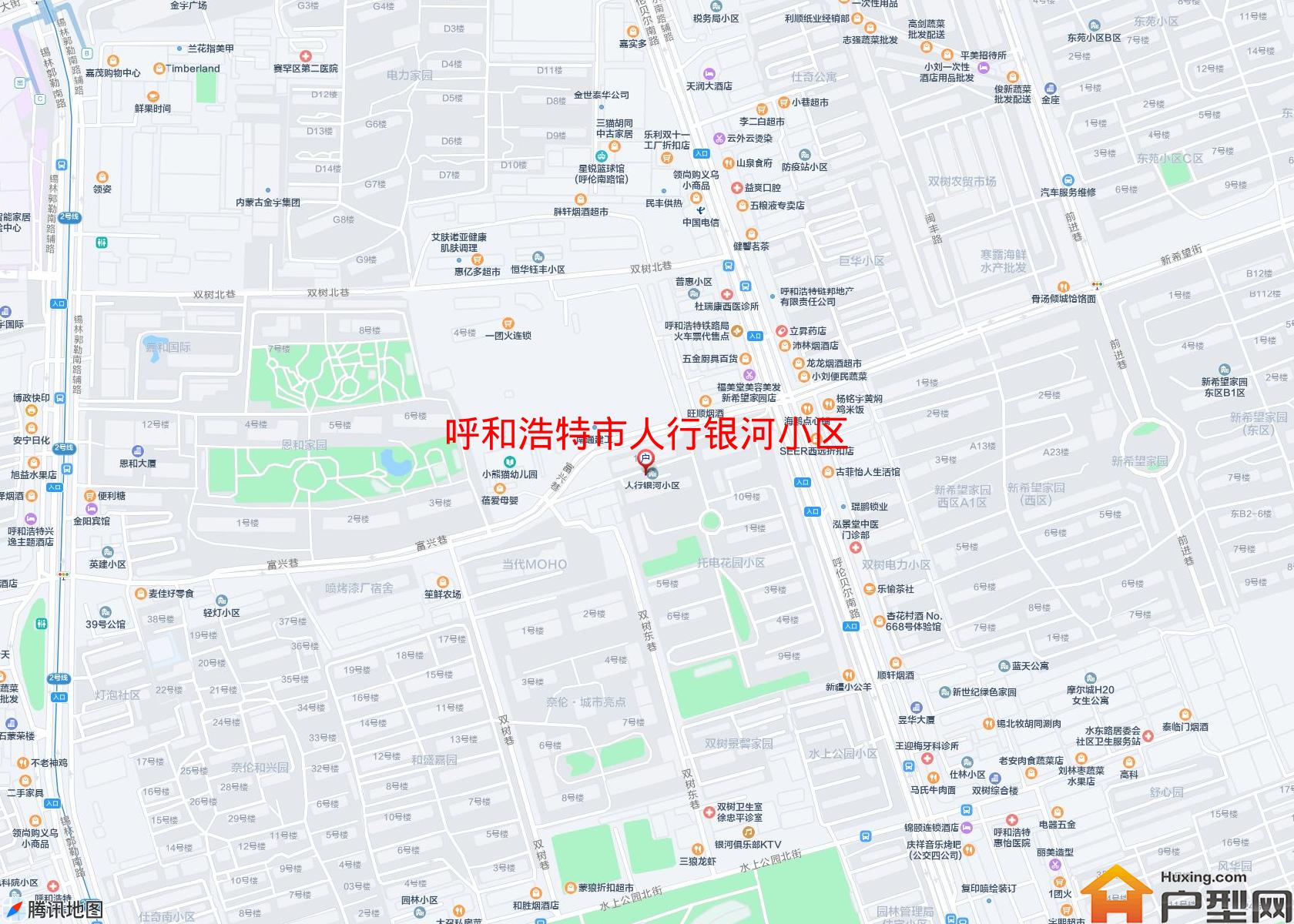 人行银河小区小区 - 户型网