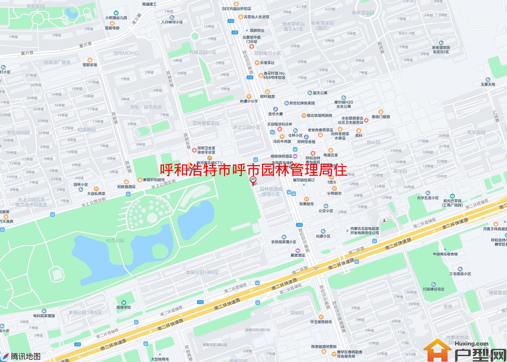 呼市园林管理局住宅小区小区 - 户型网
