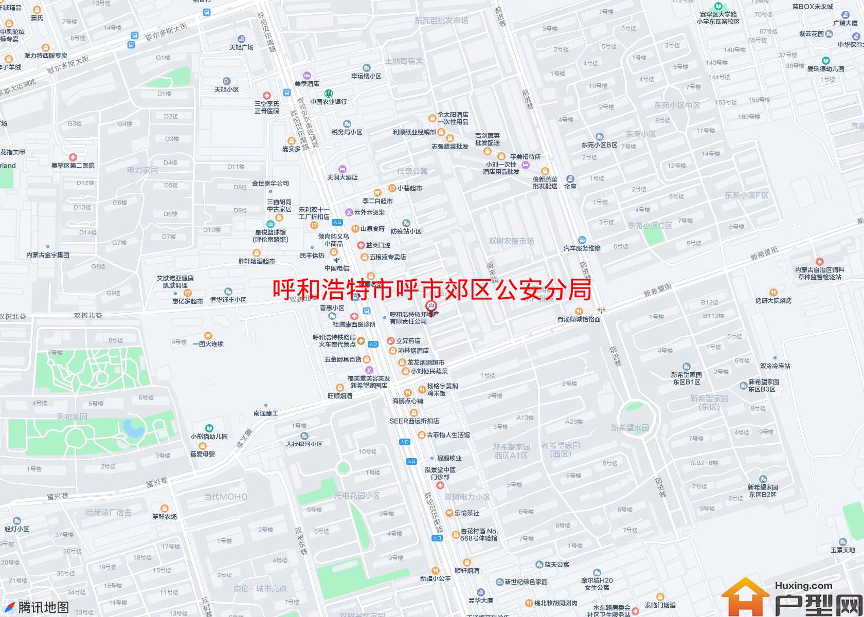 呼市郊区公安分局住宅小区 - 户型网