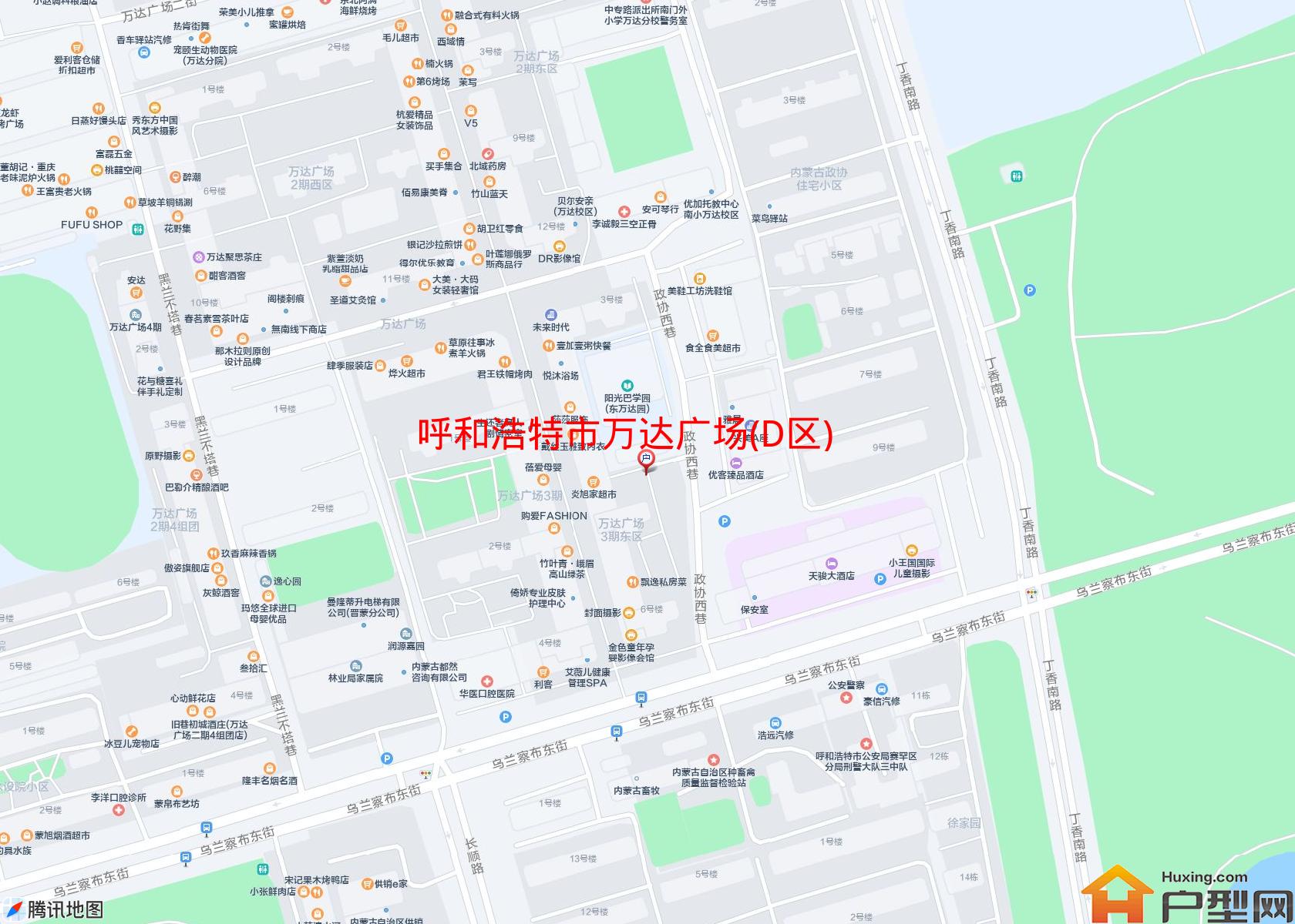 万达广场(D区)小区 - 户型网