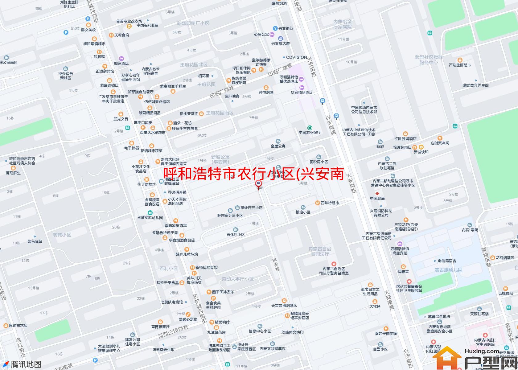农行小区(兴安南路)小区 - 户型网