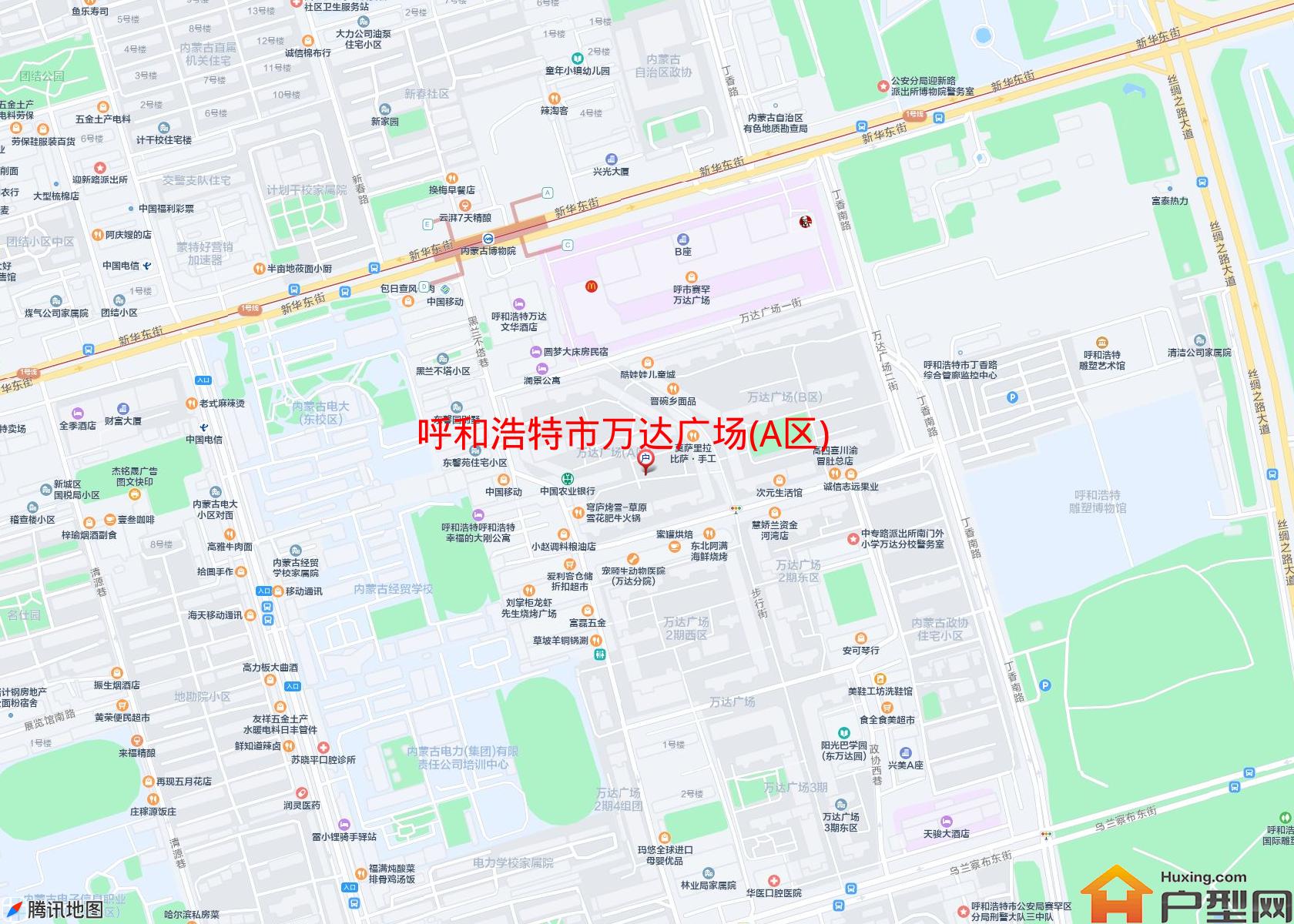 万达广场(A区)小区 - 户型网