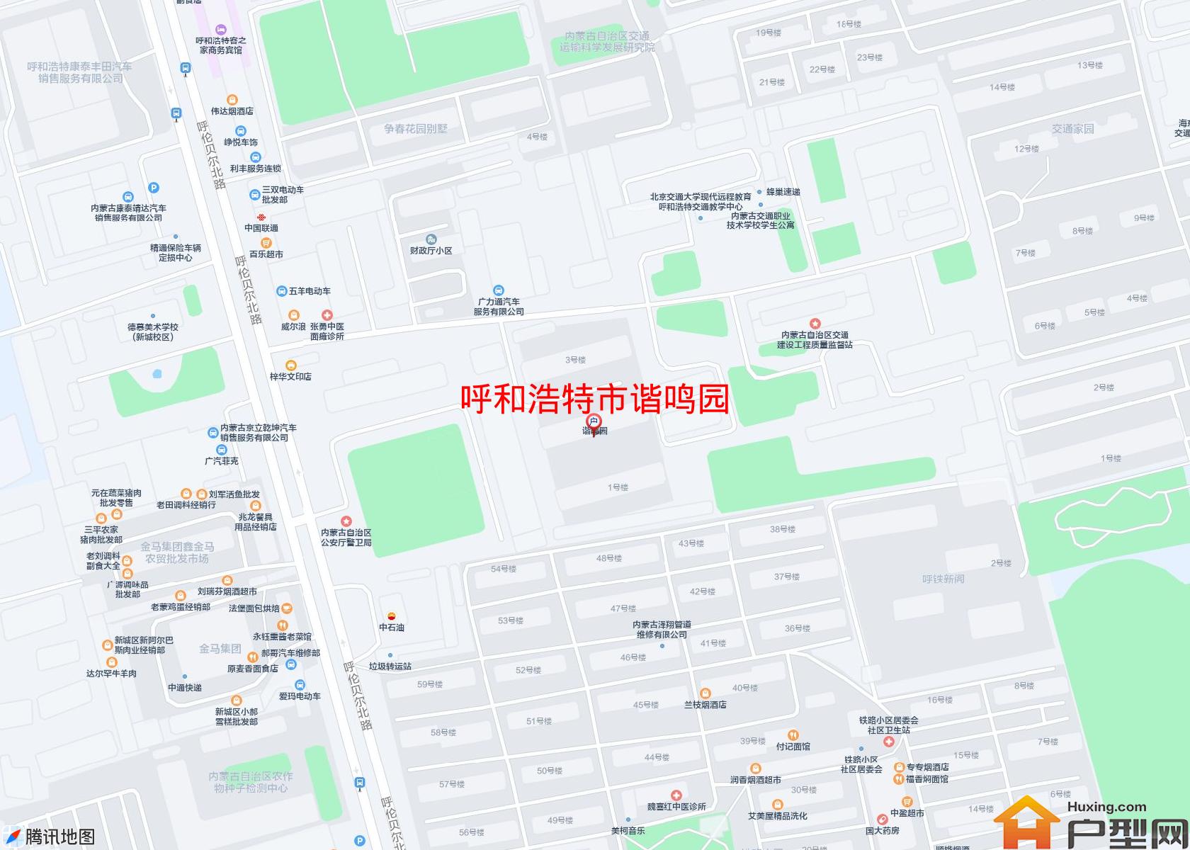 谐鸣园小区 - 户型网