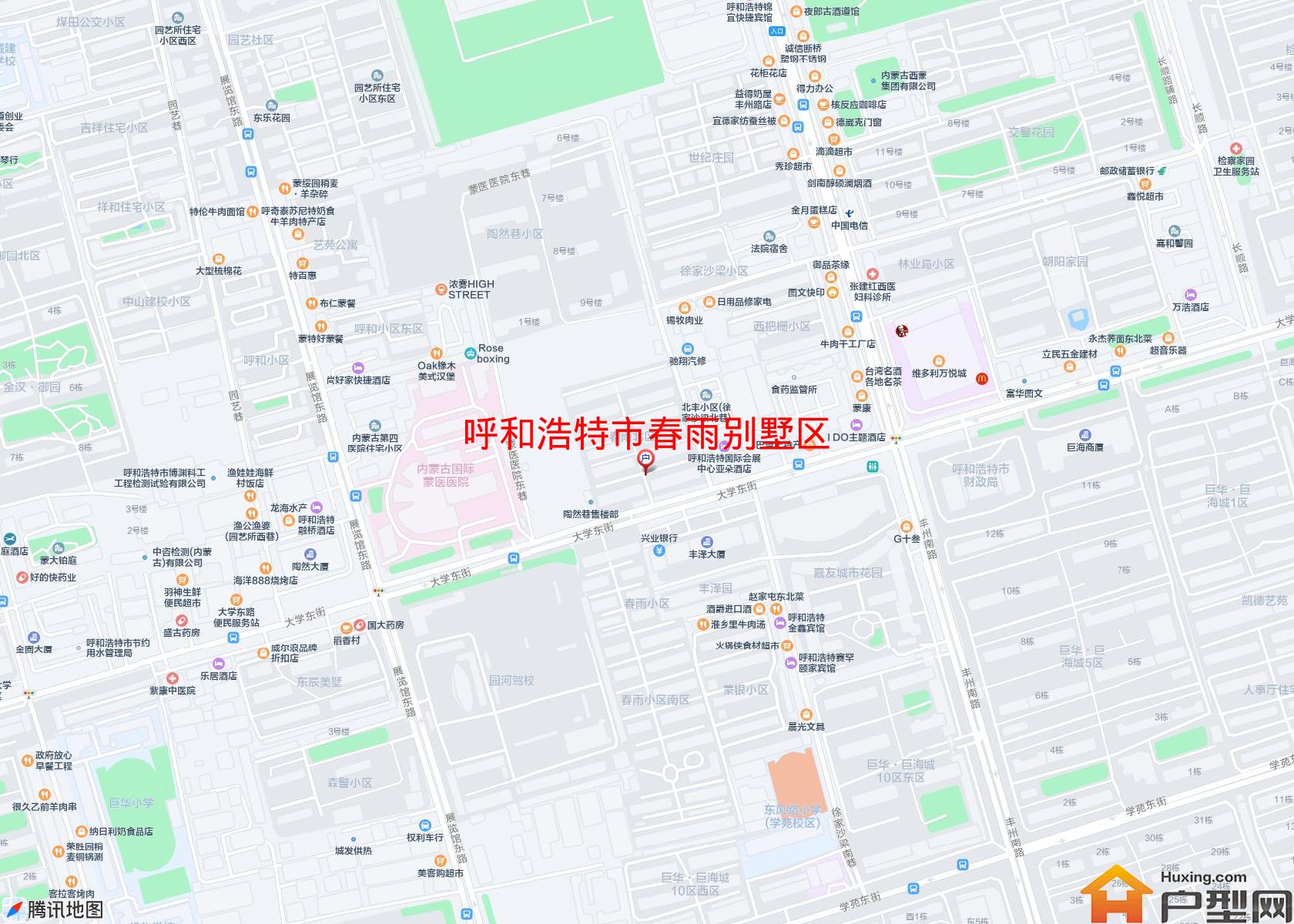 春雨别墅区小区 - 户型网