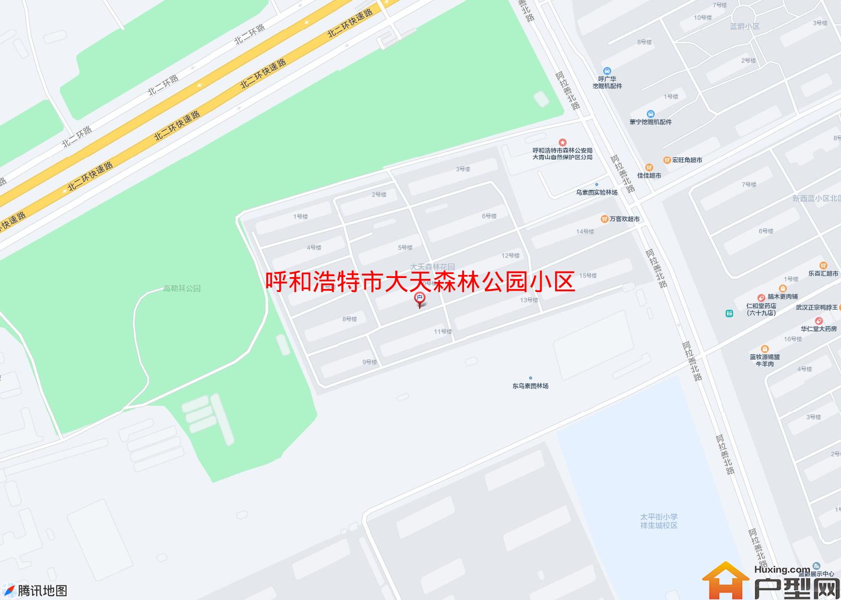 大天森林公园小区小区 - 户型网