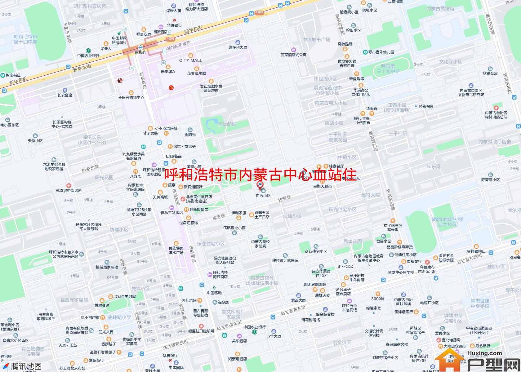 内蒙古中心血站住宅小区小区 - 户型网