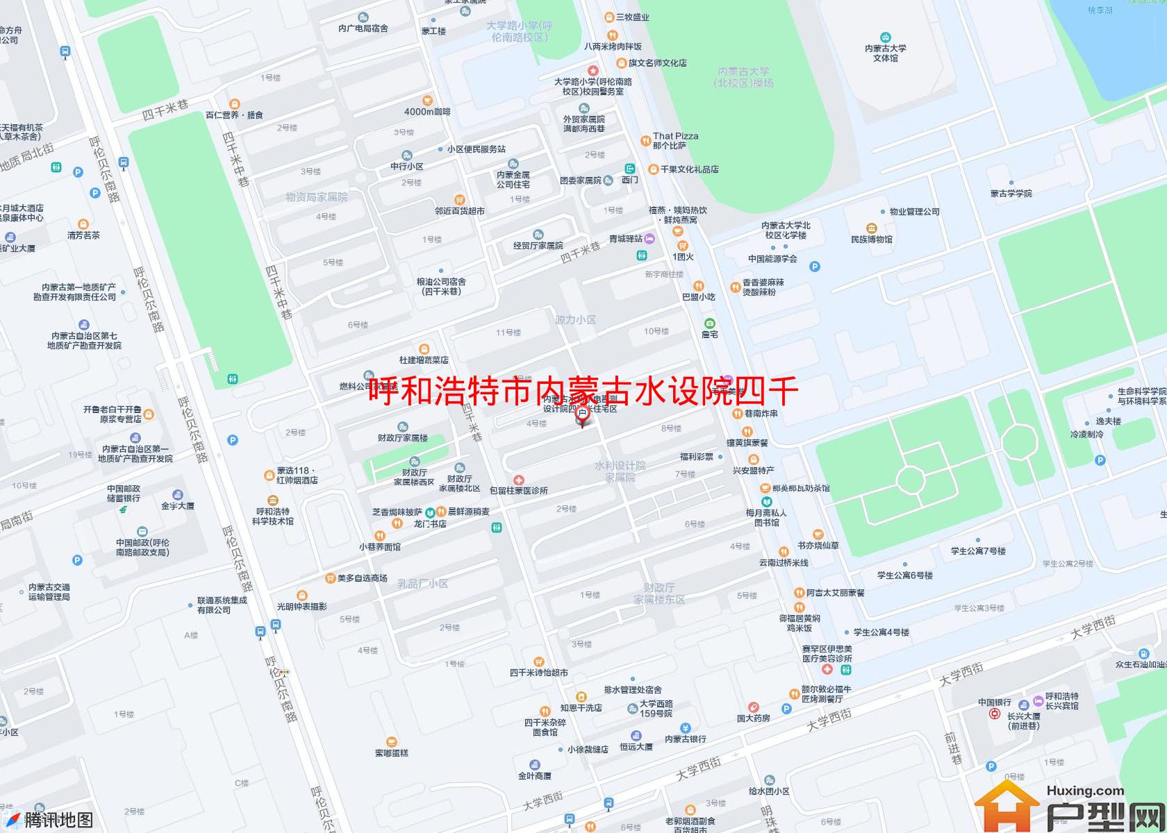 内蒙古水设院四千米住宅区小区 - 户型网