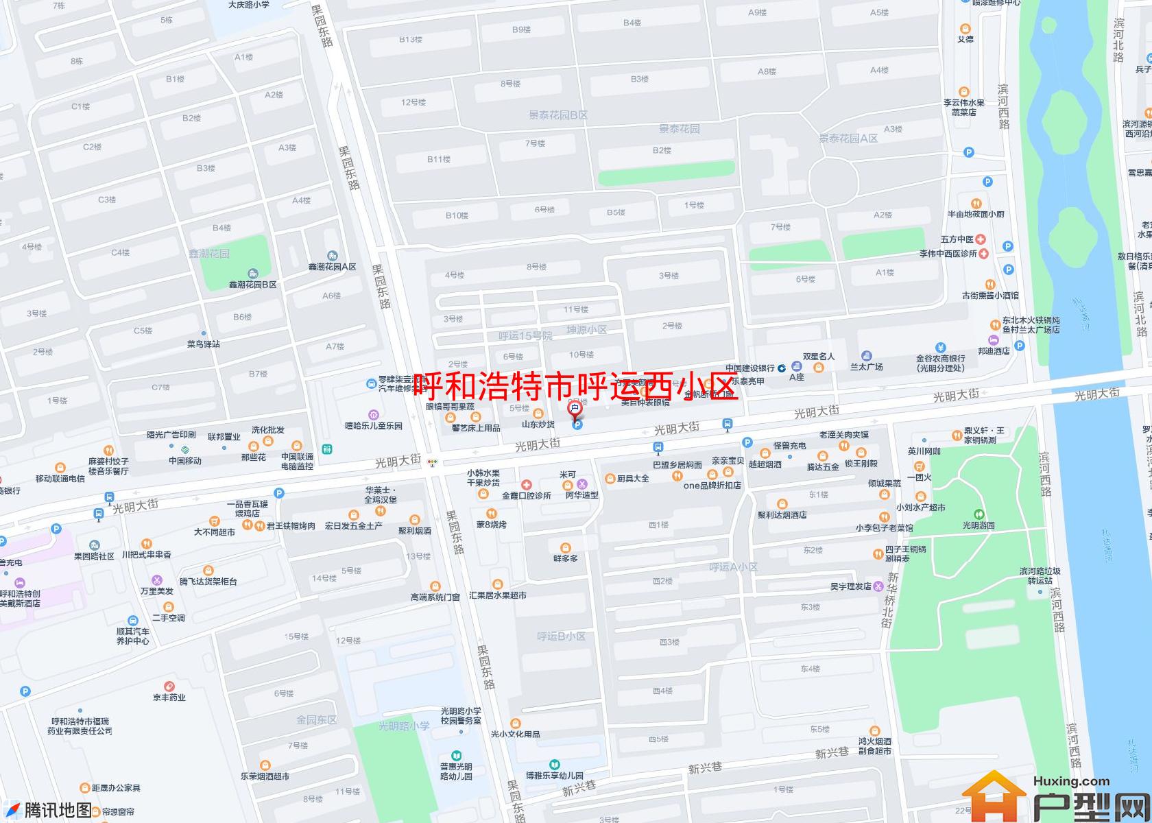 呼运西小区小区 - 户型网